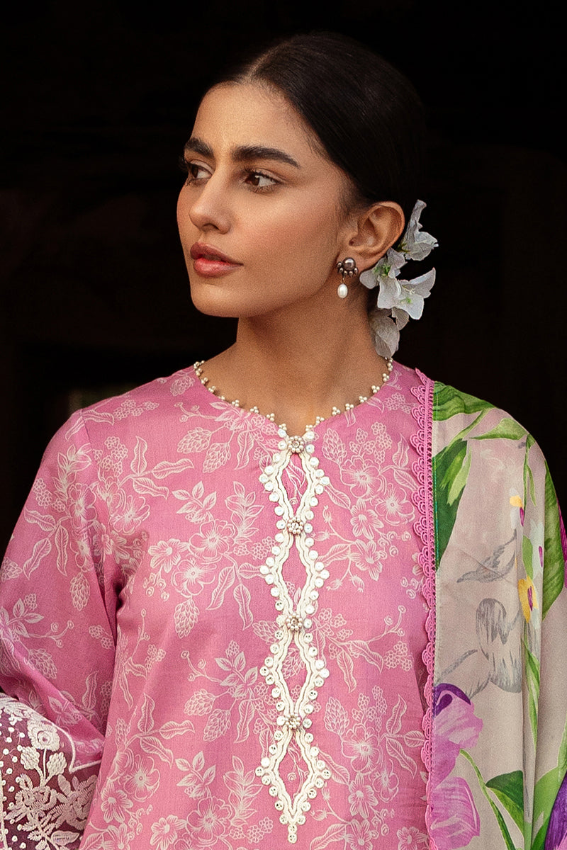 Cross Stitch | Premium Lawn 24 | CORAL FLORET - House Of Anaya