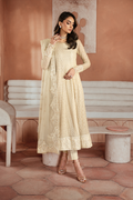 Iznik | Chiffon Kari | ICK-06 Embroidered Chiffon - House Of Anaya