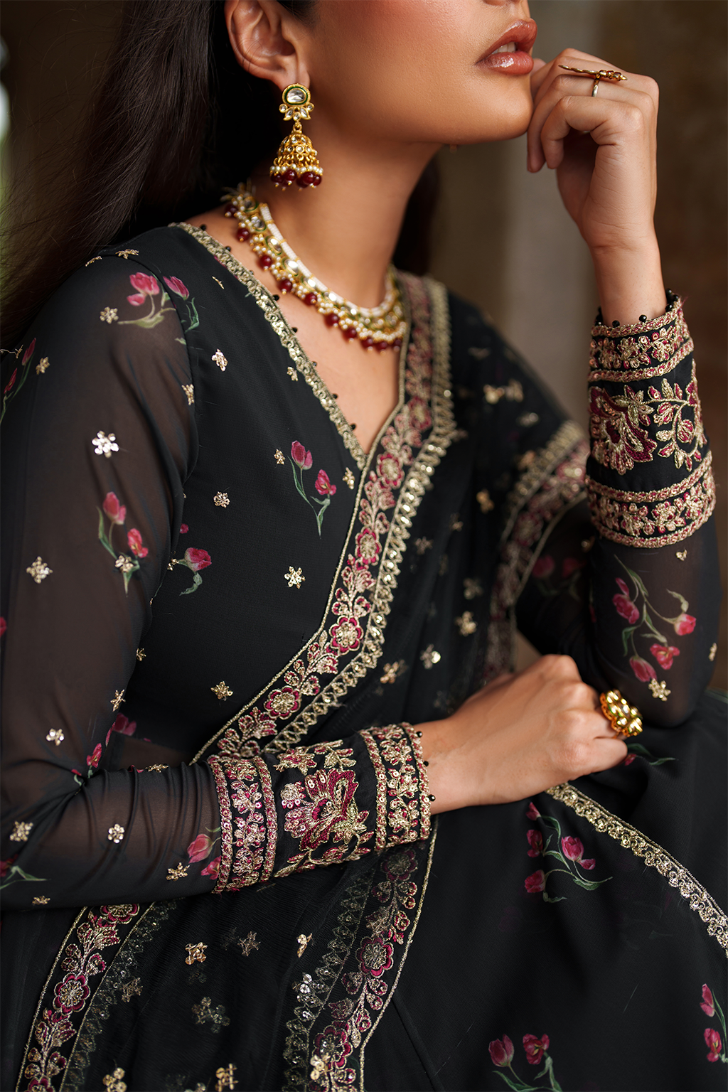 Iznik | Exclusive Formals | UE-550  Printed Chiffon