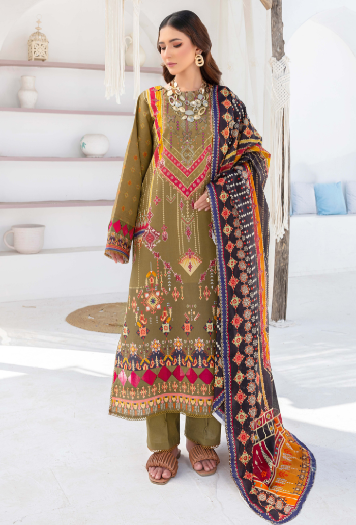 Humdum | Saira Bano Lawn 24 | D06 - House Of Anaya