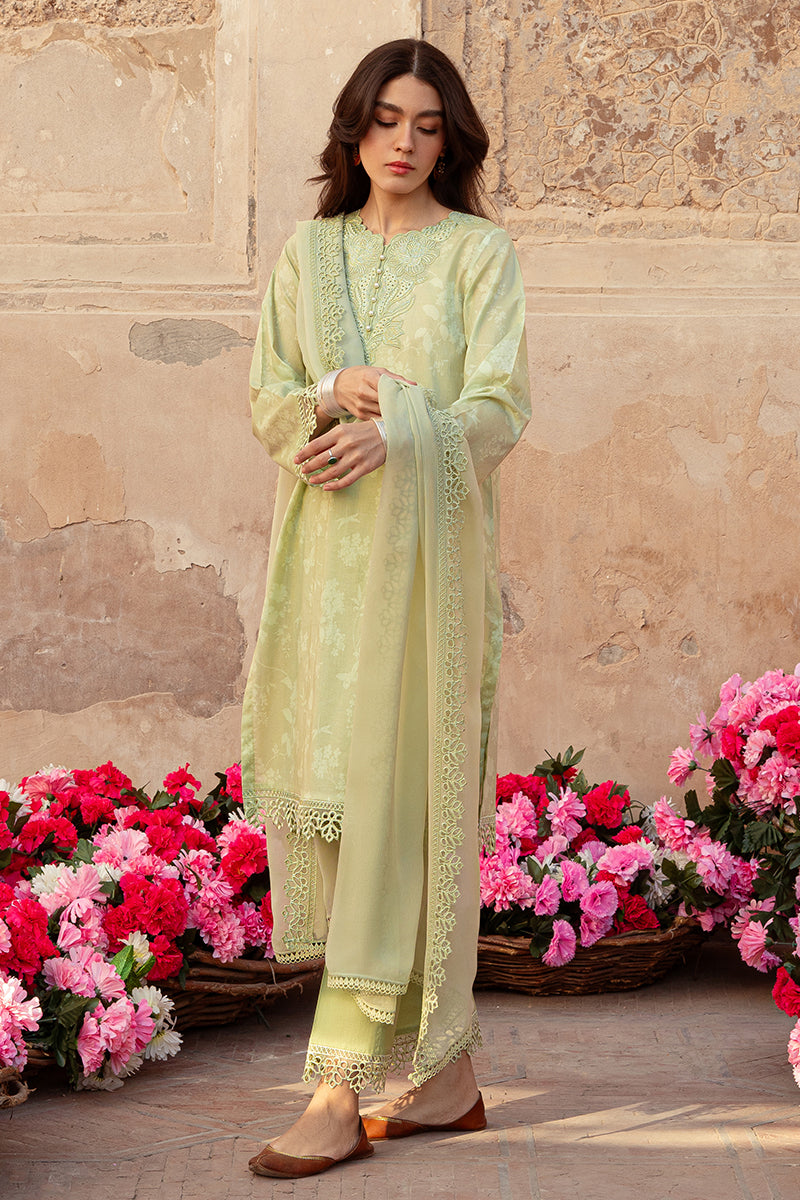 Cross Stitch | Premium Lawn 24 | MISTED GREEN - House Of Anaya