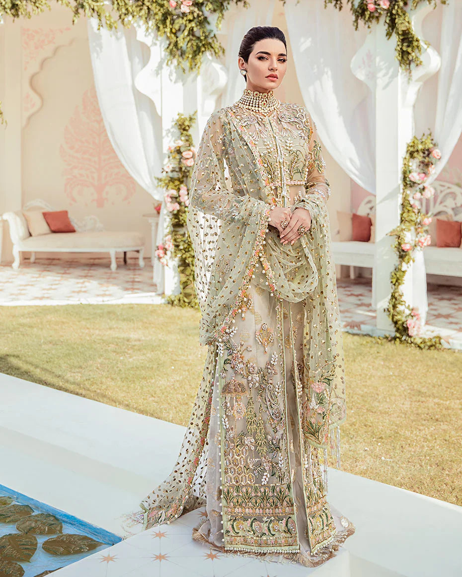 Gulaal | Fleur De Rose | Cher Embroidered Net 3-Piece Suit WS-04