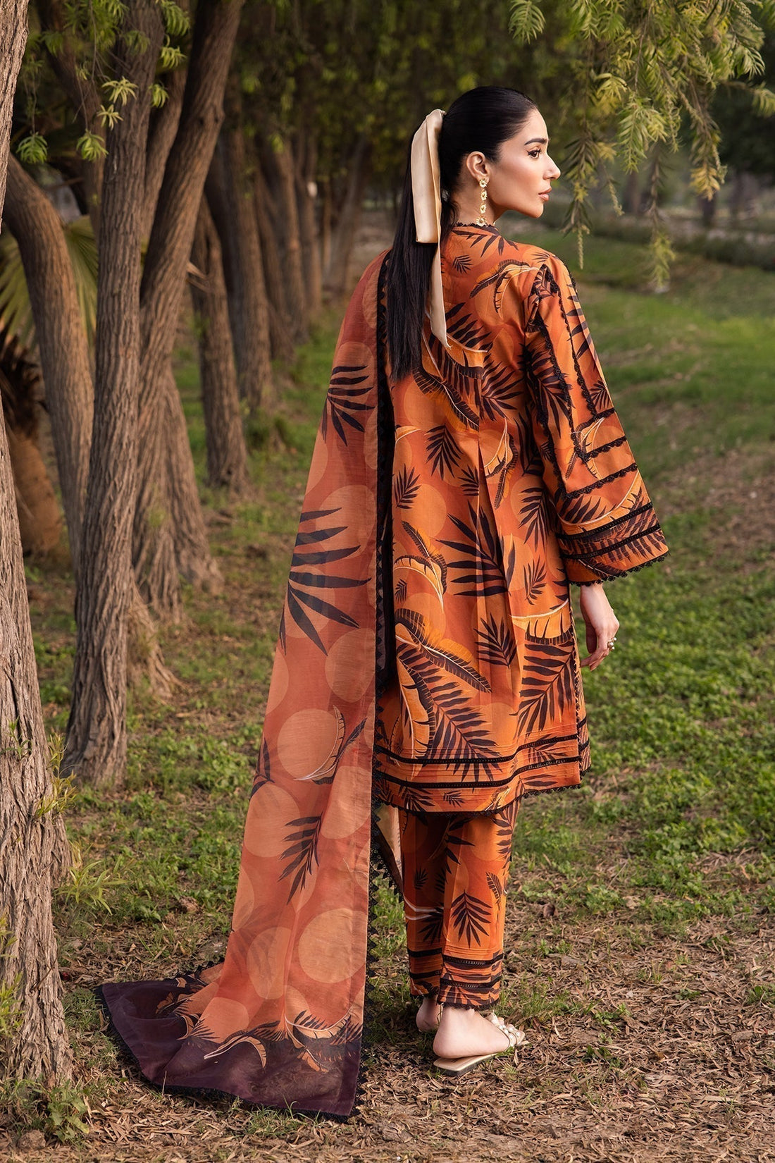 Alizeh | Sheen Lawn Prints 24 | MARIGOLD - House Of Anaya