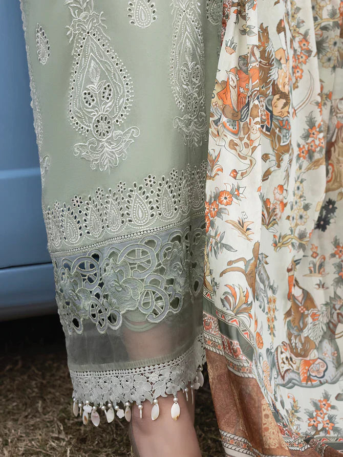 Faiza Faisal | Maya Luxury Lawn | Elena - House Of Anaya