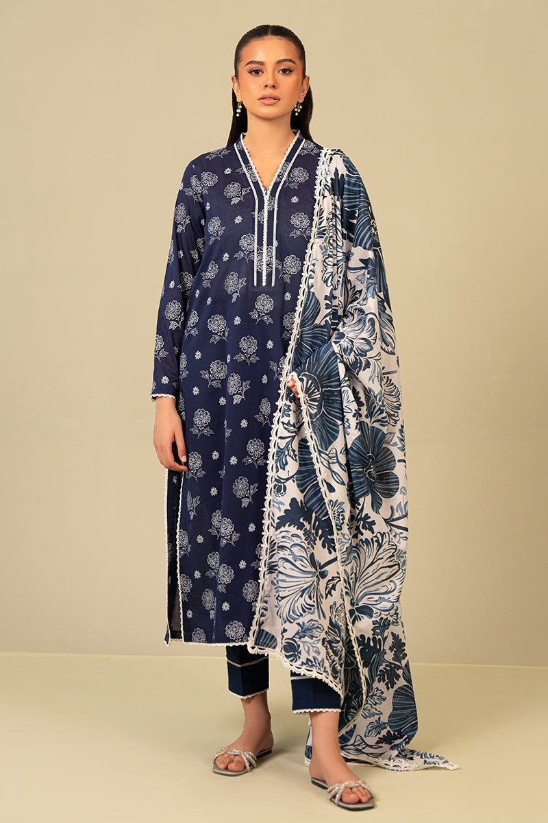 Cross Stitch | Daily Wear Lawn | CS-08 - House Of Anaya
