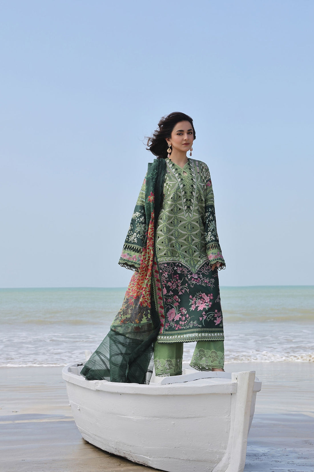 Maryam Hussain | Luxury Lawn 24 | GARDENIA - House of Zarish