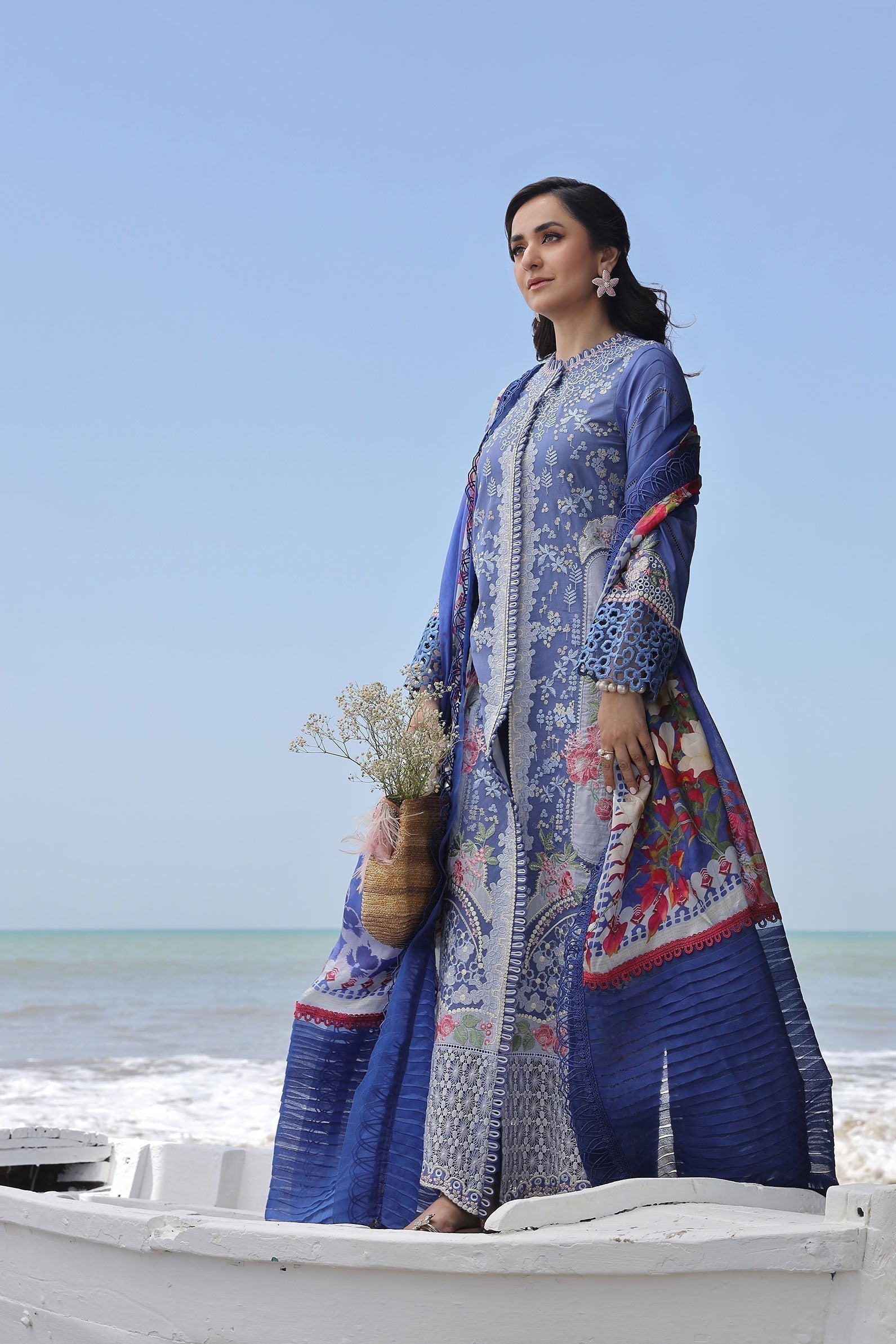 Maryam Hussain | Luxury Lawn 24 | AYRA - House of Zarish