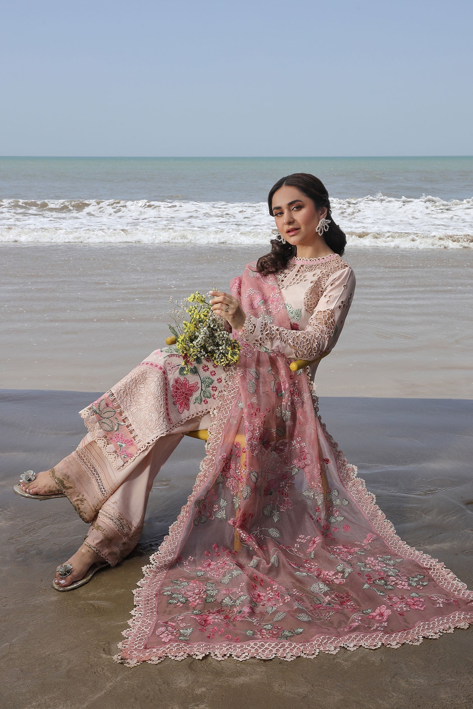 Maryam Hussain | Luxury Lawn 24 | MAYA - House of Zarish