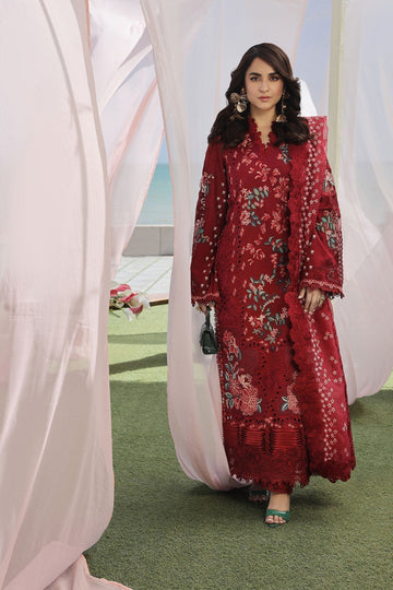 Maryam Hussain | Luxury Lawn 24 | CRIMSON - House of Zarish