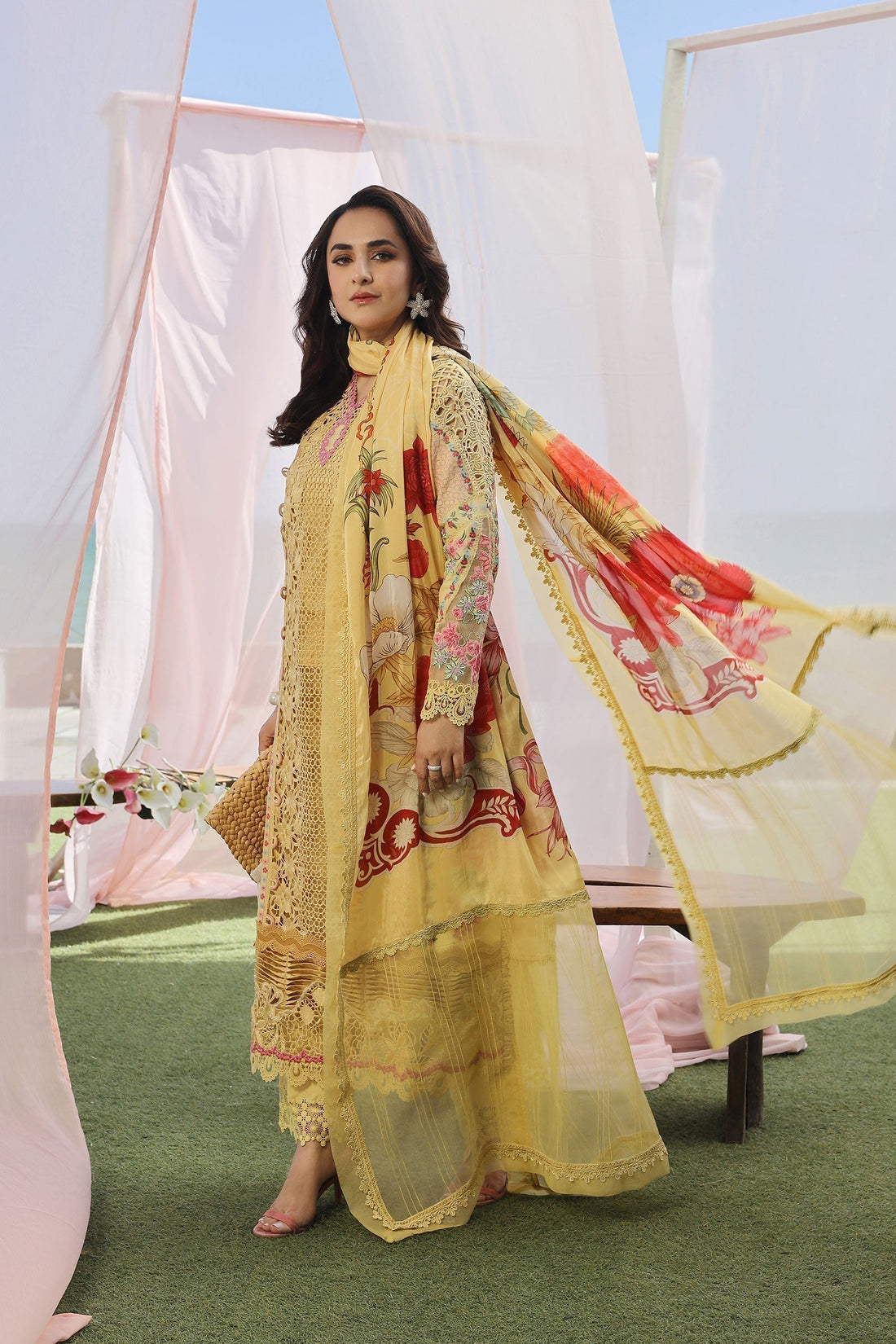 Maryam Hussain | Luxury Lawn 24 | TROPICA - House of Zarish