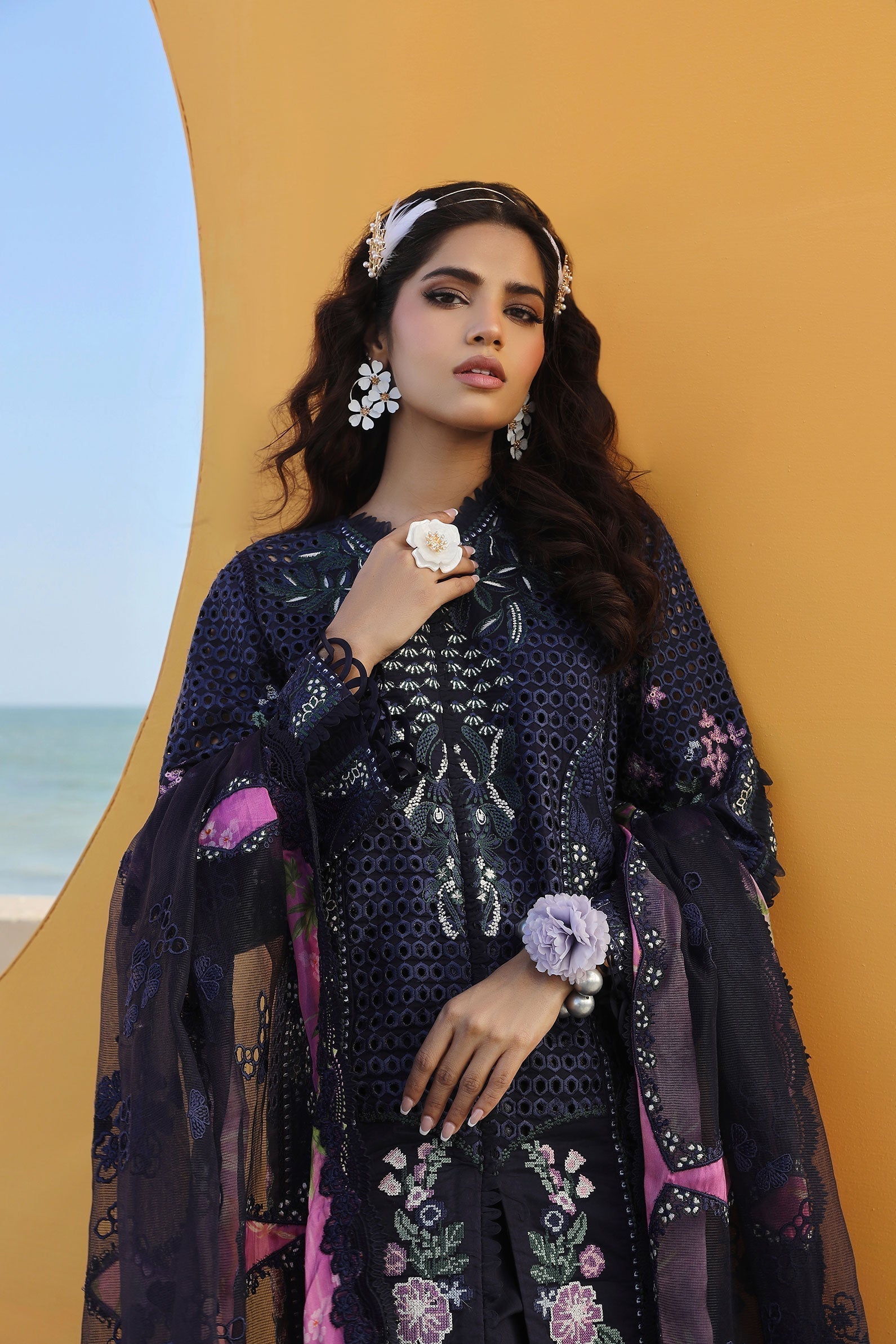 Maryam Hussain | Luxury Lawn 24 | ZOYA - House of Zarish