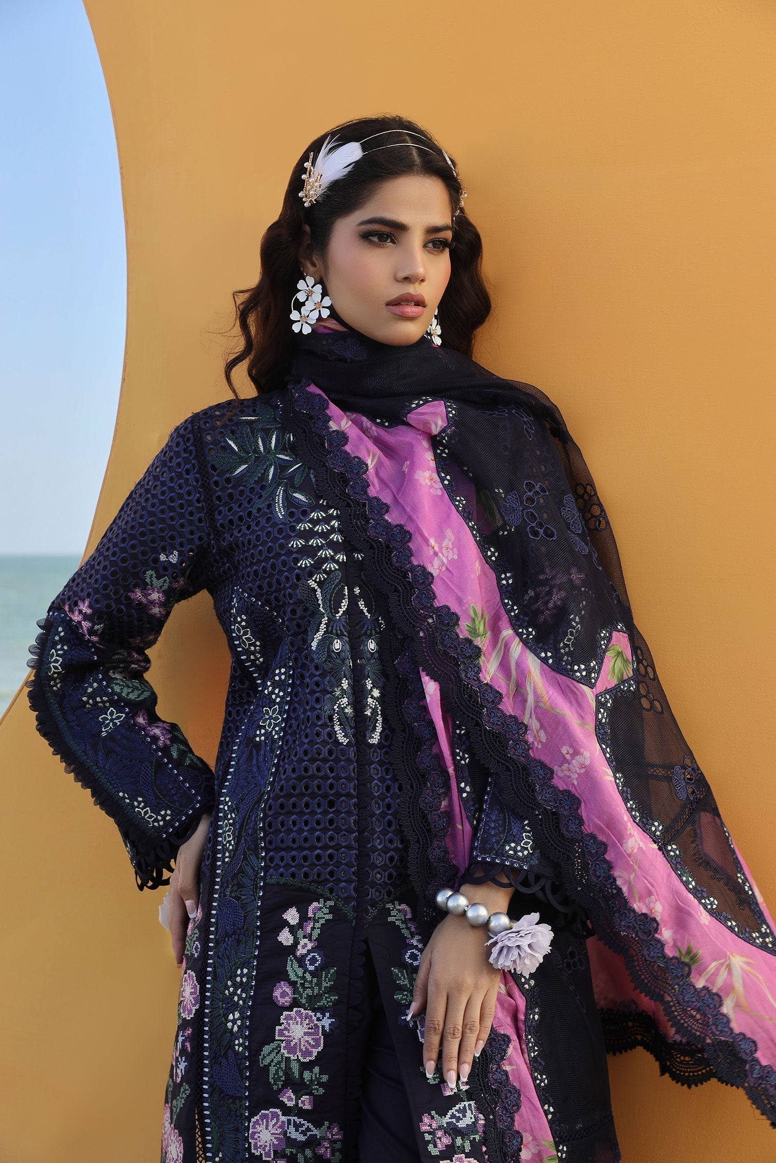Maryam Hussain | Luxury Lawn 24 | ZOYA - House of Zarish
