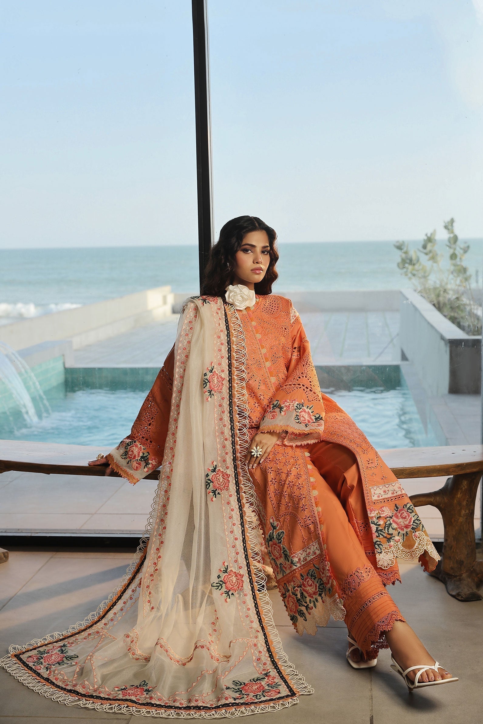 Maryam Hussain | Luxury Lawn 24 | XURI - House of Zarish