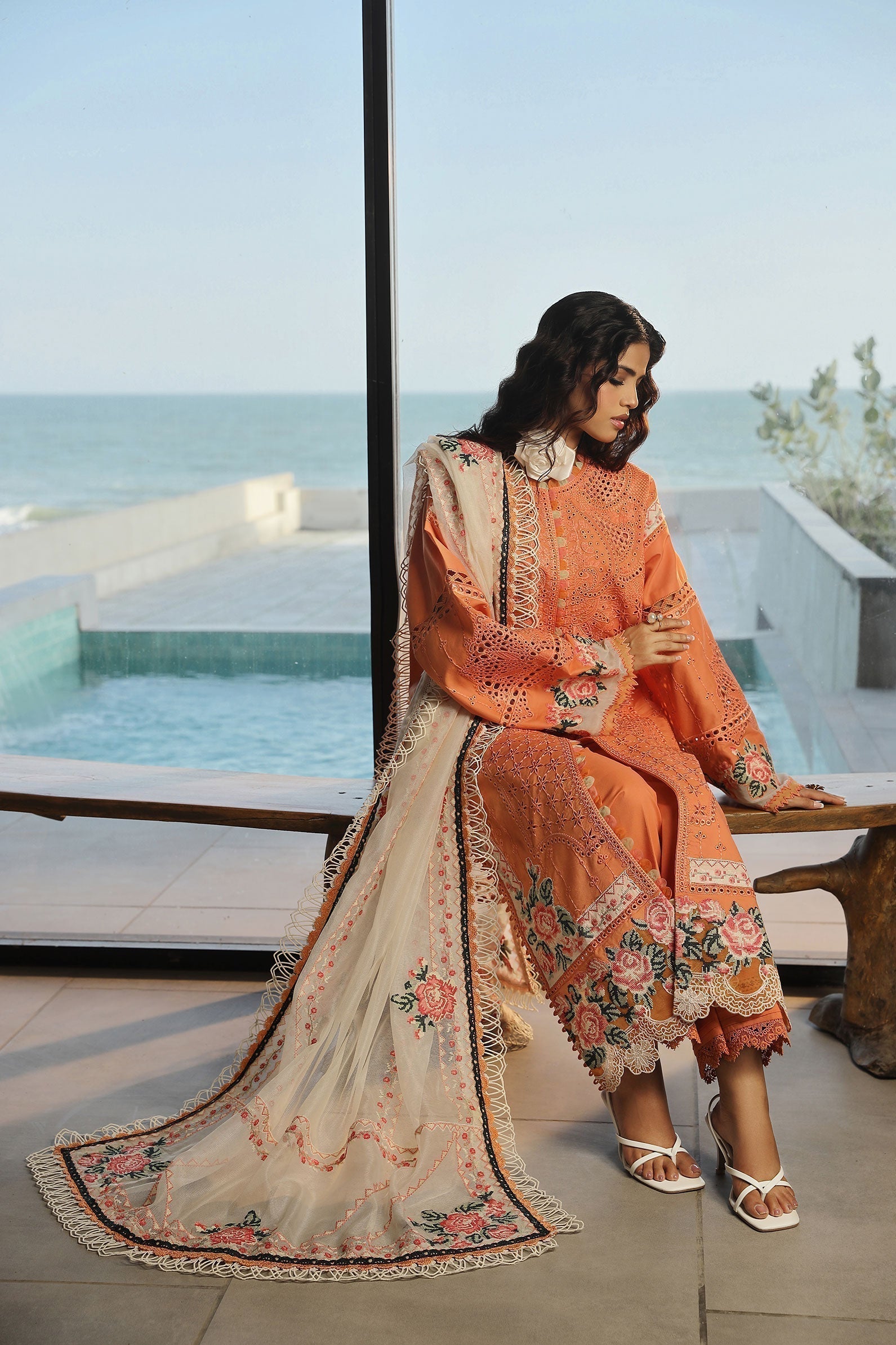 Maryam Hussain | Luxury Lawn 24 | XURI - House of Zarish