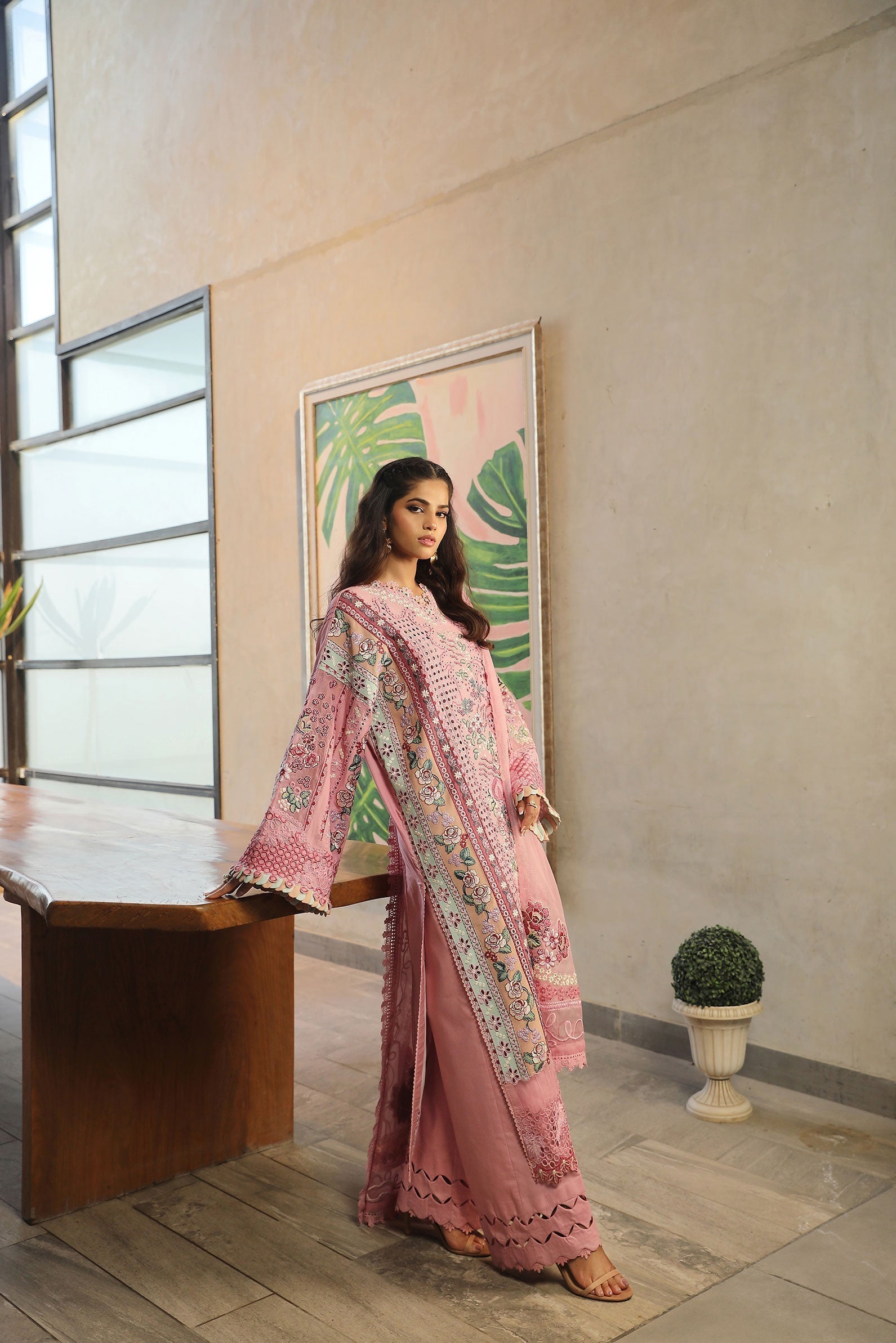 Maryam Hussain | Luxury Lawn 24 | CORAL - House of Zarish