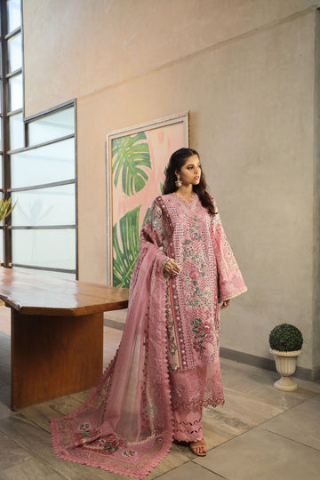 Maryam Hussain | Luxury Lawn 24 | CORAL - House of Zarish