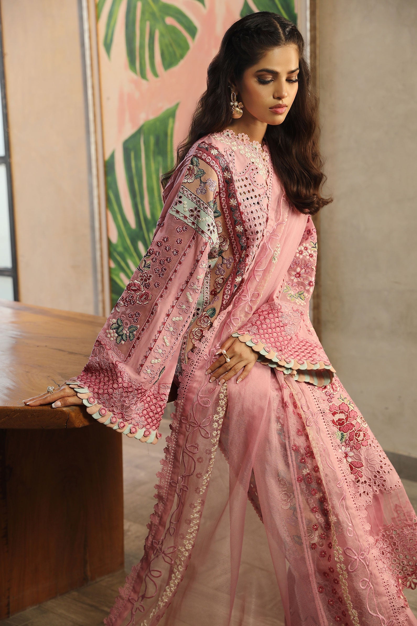 Maryam Hussain | Luxury Lawn 24 | CORAL - House of Zarish
