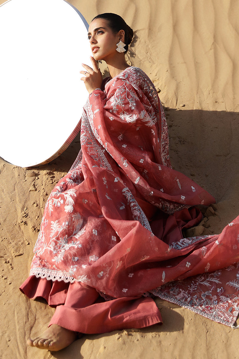 Cross Stitch | Eid Lawn 24 | MULBERRY BLUSH - House Of Anaya