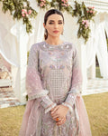 Gulaal | Wedding Formals | CLAIR EMBROIDERED NET 3-PIECE SUIT WS-05 - House Of Anaya