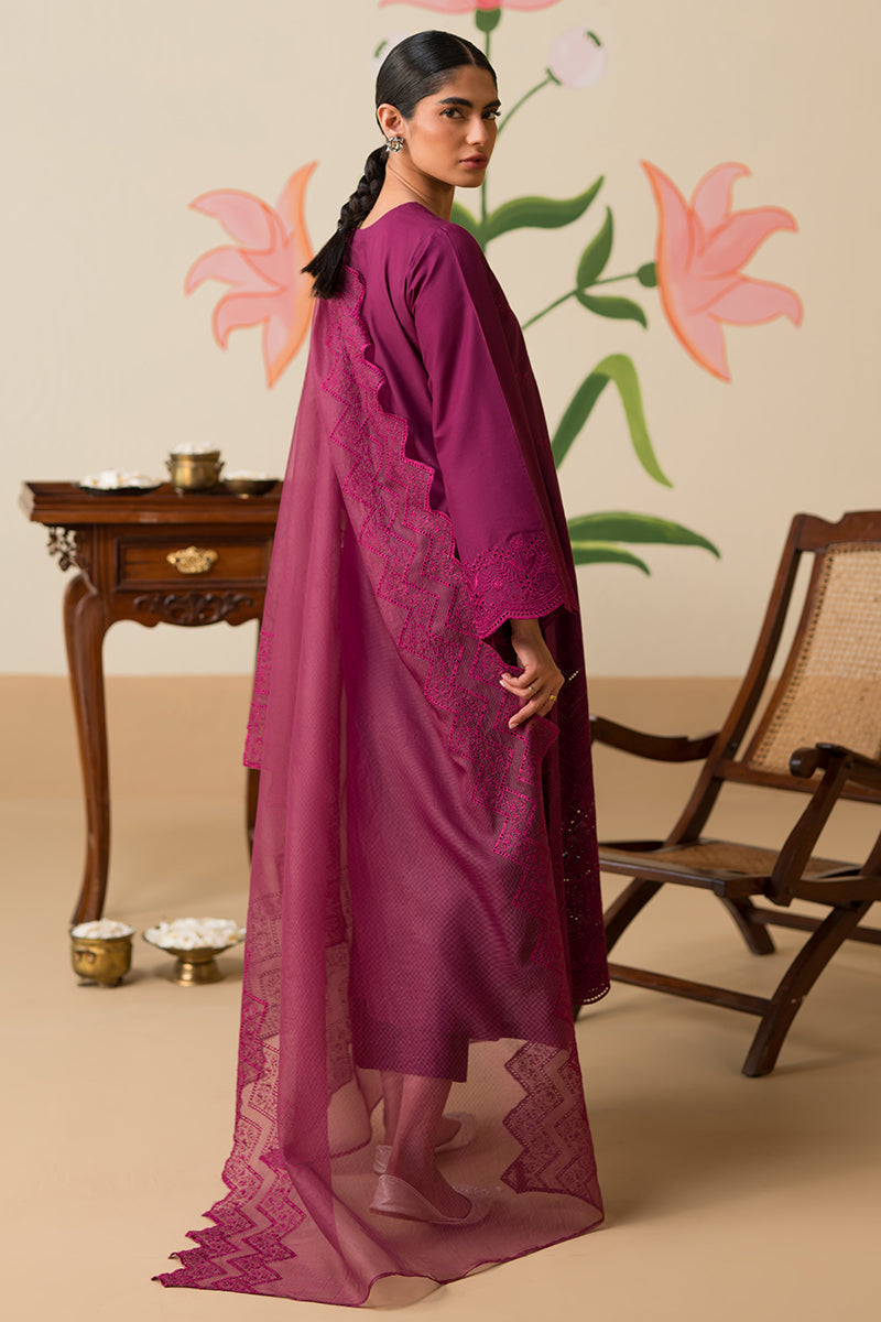 Cross Stitch | Chikankari Lawn Collection | P-07 - House Of Anaya