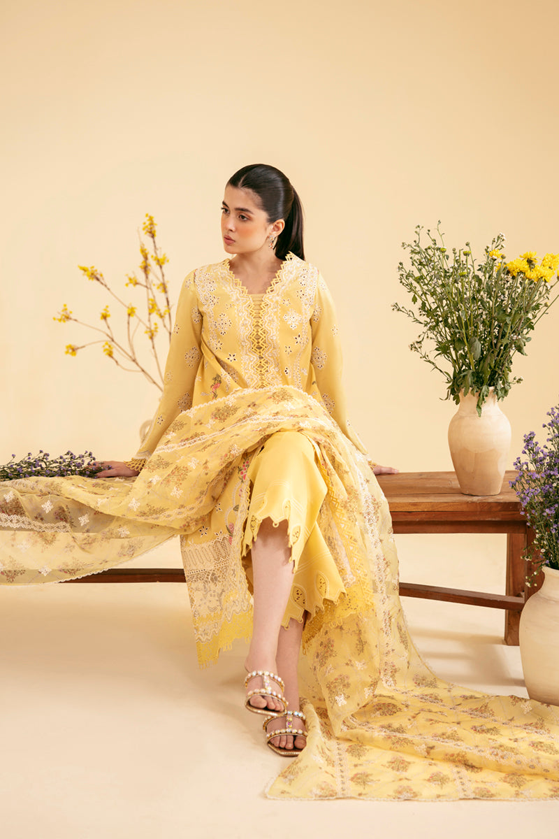 Qalamkar | Qlinekari Luxury Lawn | SQ-12 ZHAIN - House Of Anaya