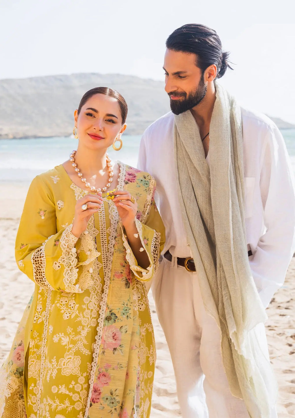 Elaf Premium | Hai Kuch Festive Lawn 24 | EHK-02B Nargis - House Of Anaya