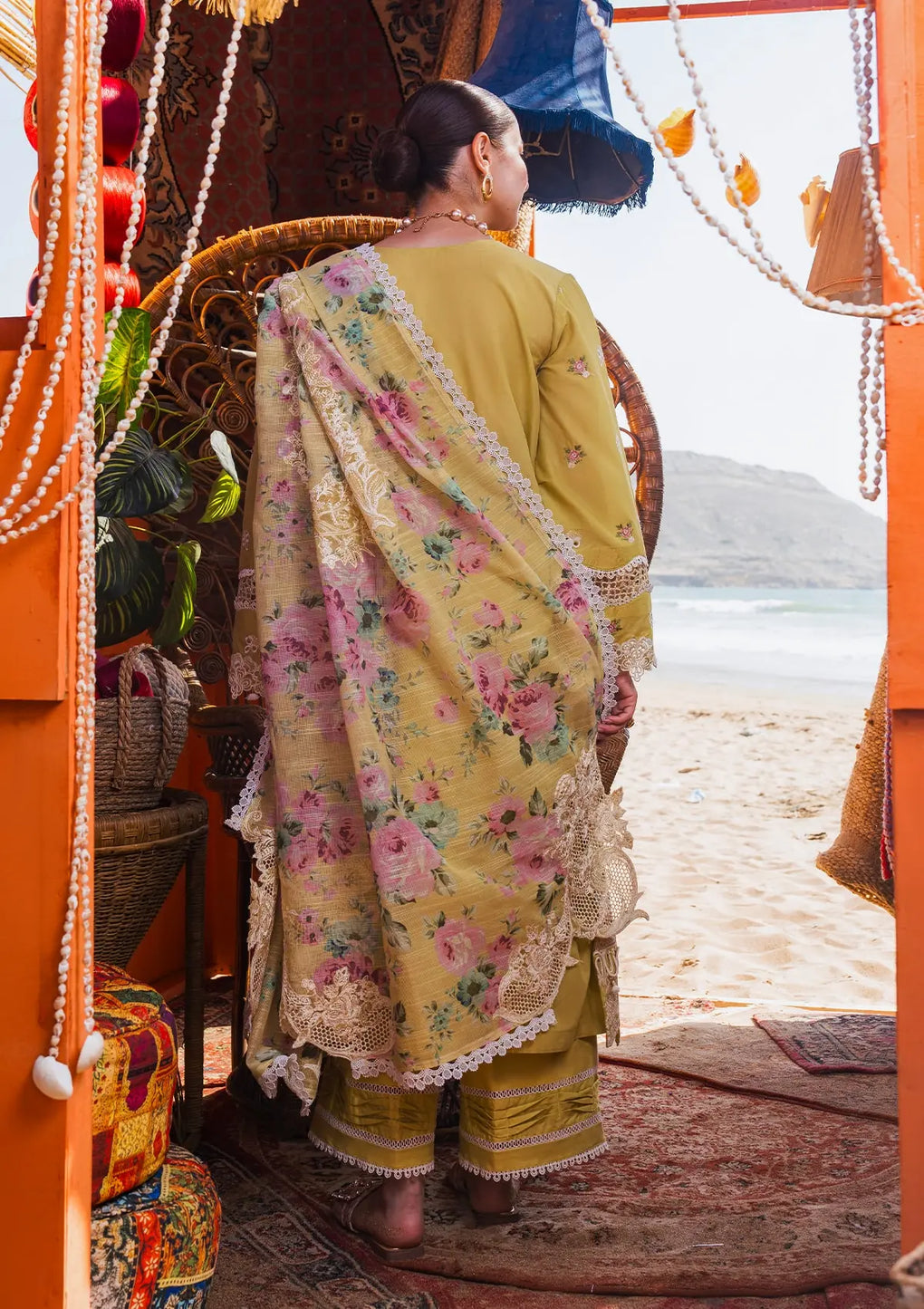 Elaf Premium | Hai Kuch Festive Lawn 24 | EHK-02B Nargis - House Of Anaya