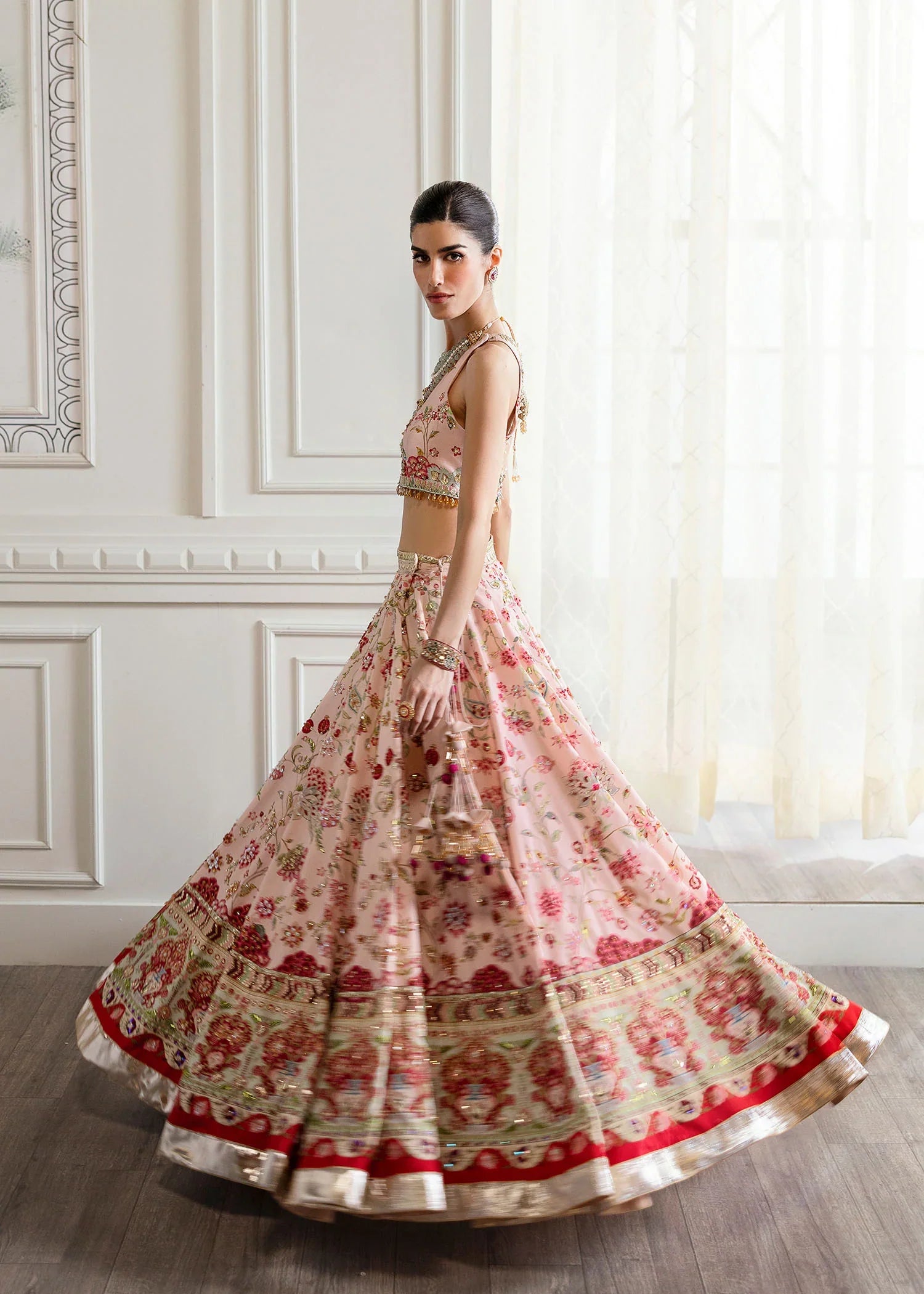 Crimson | CRIMSON X SAIRA SHAKIRA  WEDDING '24 | Chinoiserie Lehnga - House Of Anaya  