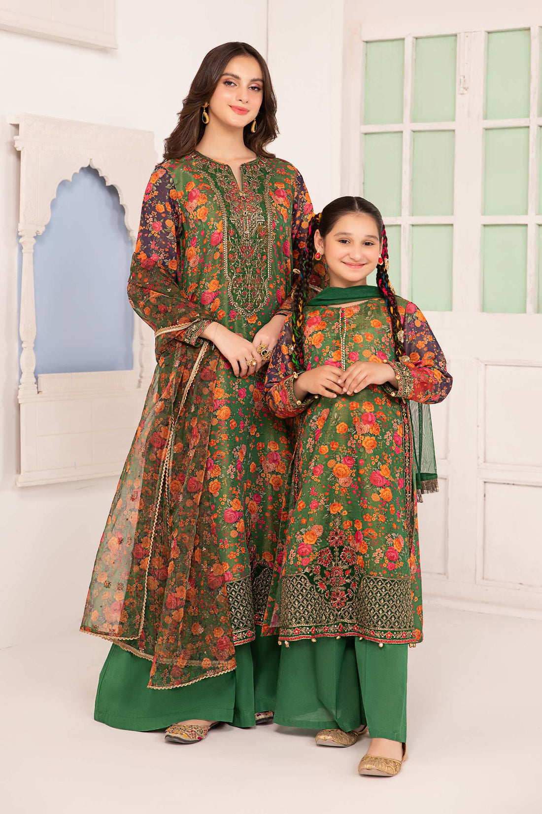 Maria B | 3 Piece Printed Cotton Masoori Suit | MKD-EA24-04 - House Of Zarish