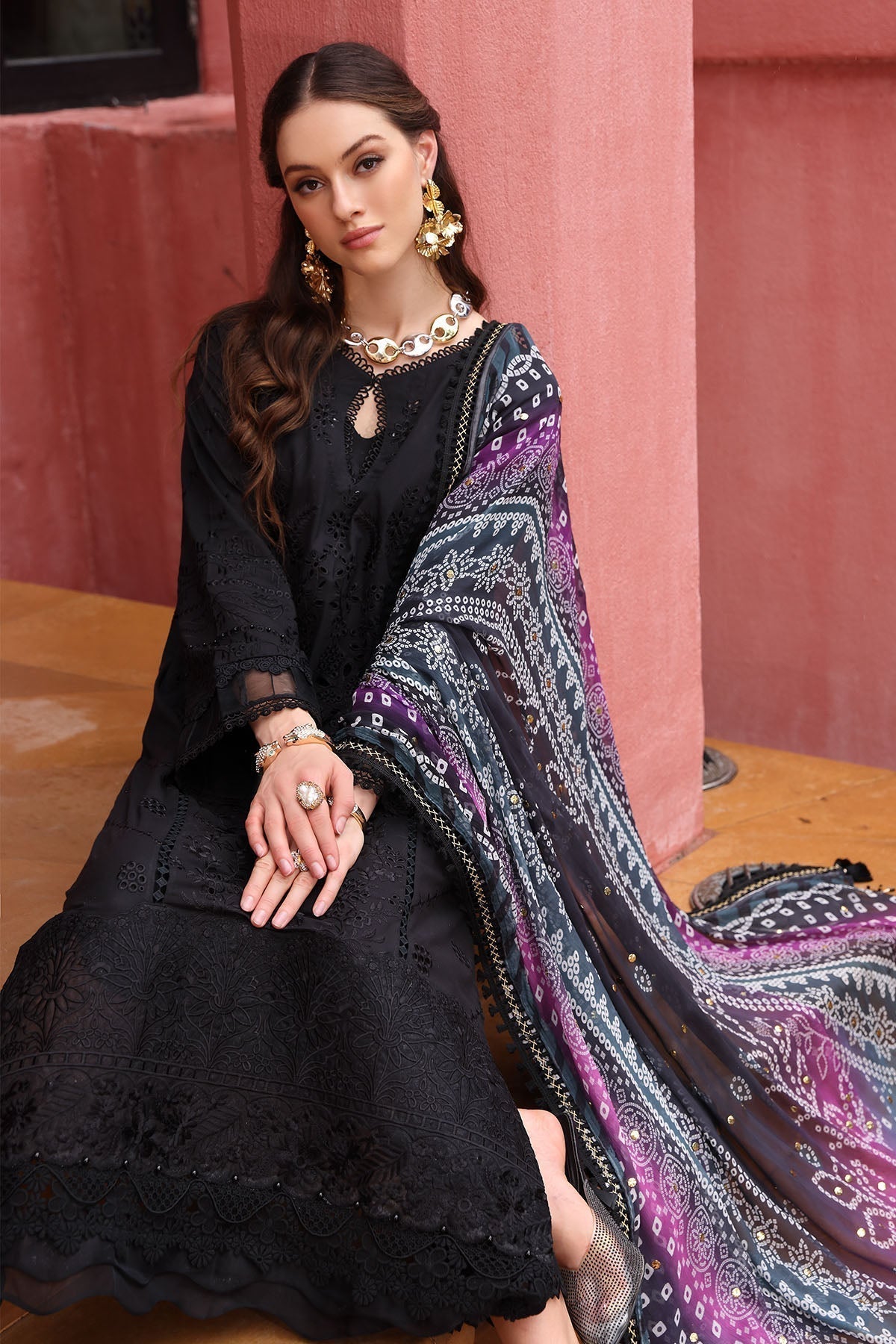 Nureh | Bazaar Lawn 25 | NE-110 - House Of Anaya