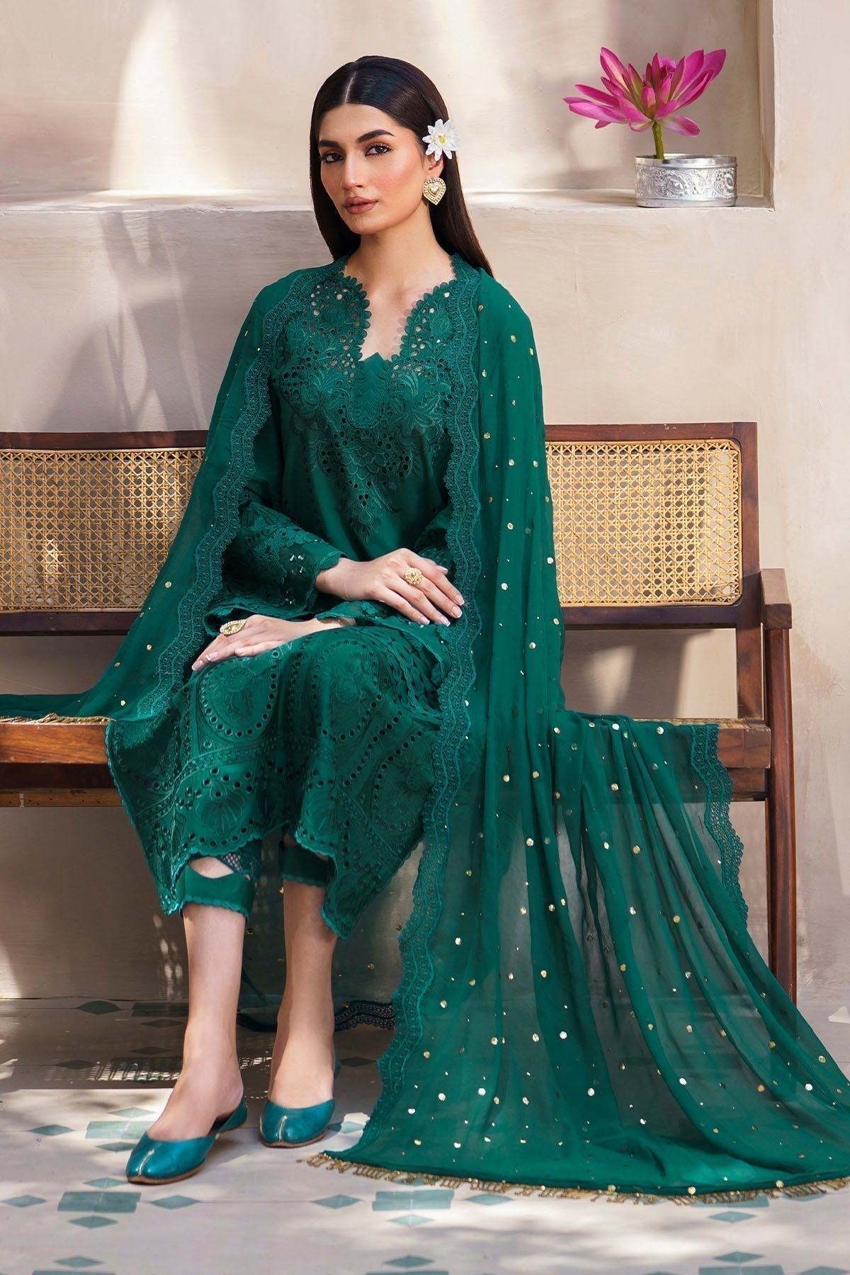 Nureh | Bazaar Lawn | NS-135 - House Of Anaya
