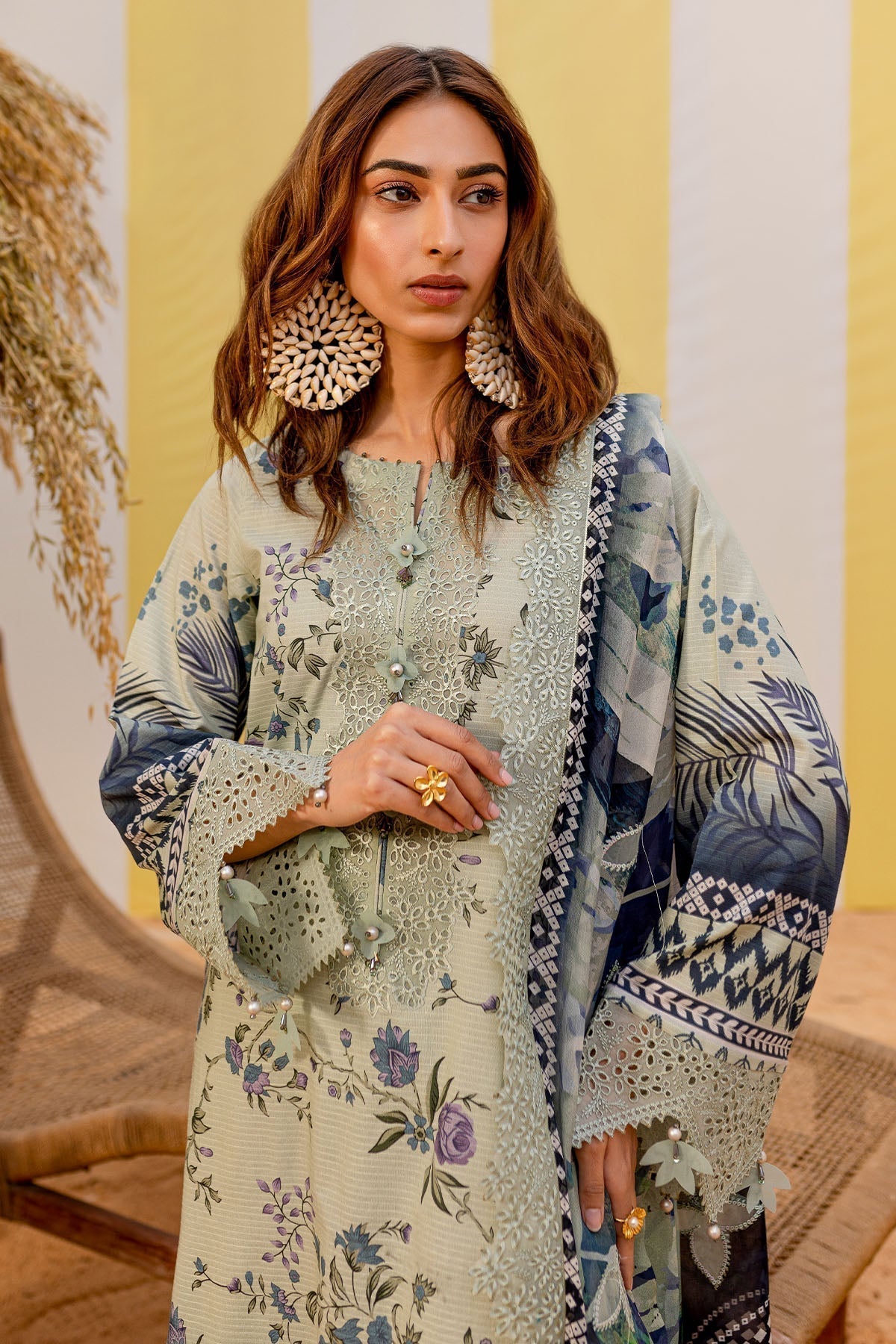 Nureh | Gardenia Lawn 25 | NSG-183 - House Of Anaya