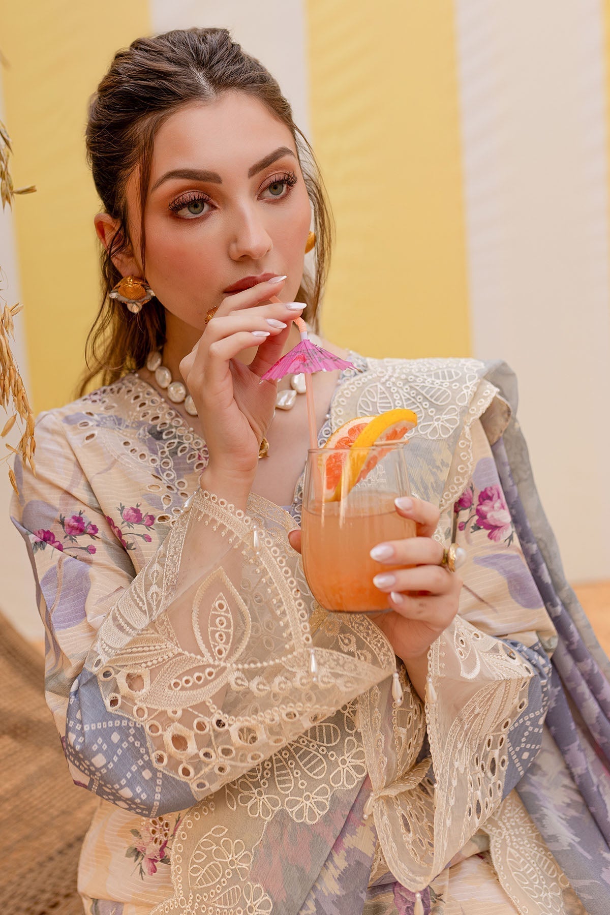 Nureh | Gardenia Lawn 25 | NSG-177 - House Of Anaya