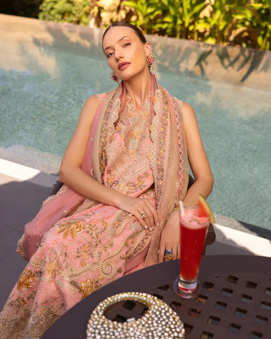 Faiza Saqlain | Luxury Lawn |  Peony