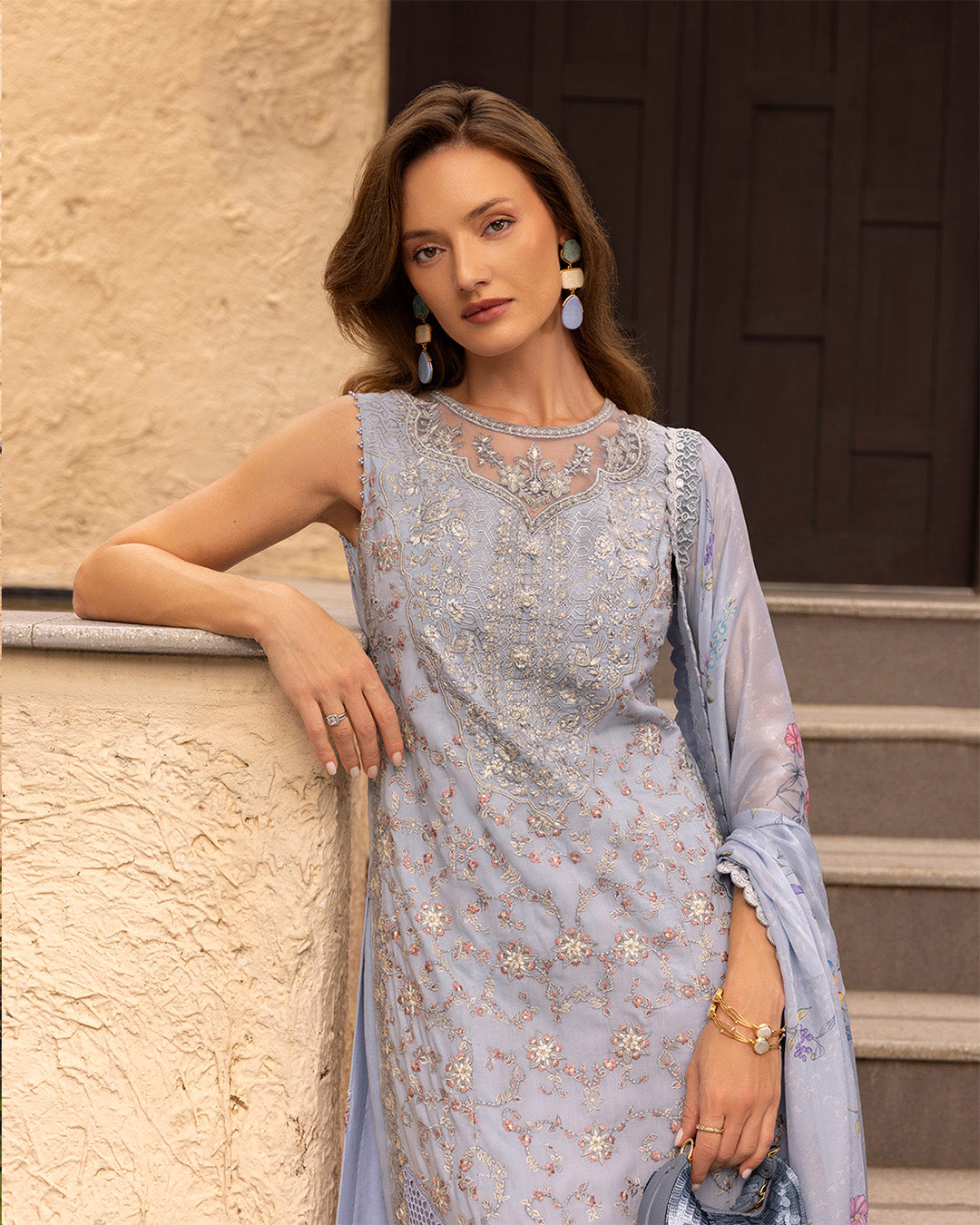 Faiza Saqlain | Zinnia Lawn 25 | Liana - House Of Anaya