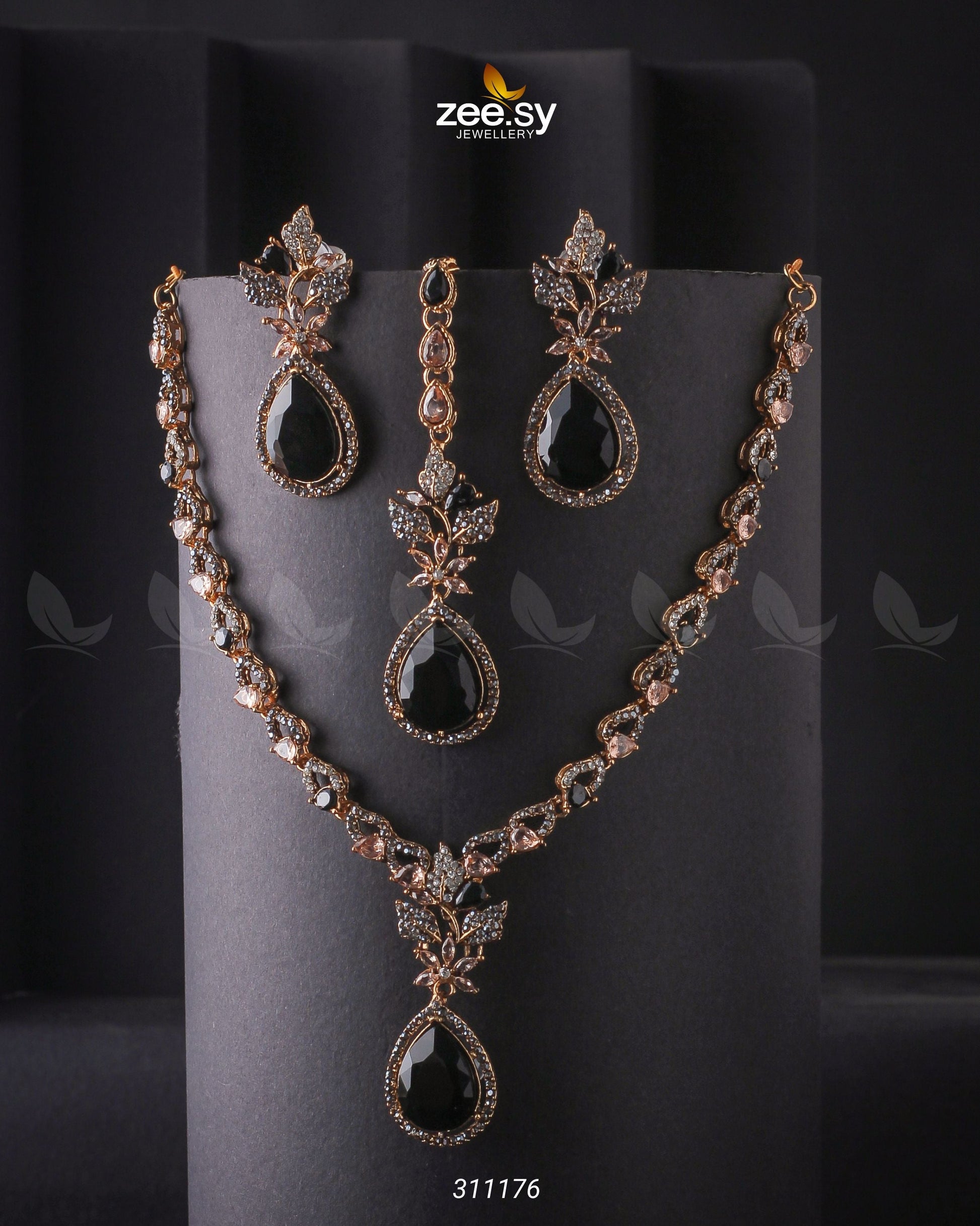 Opal Necklace Set - House Of Zarish