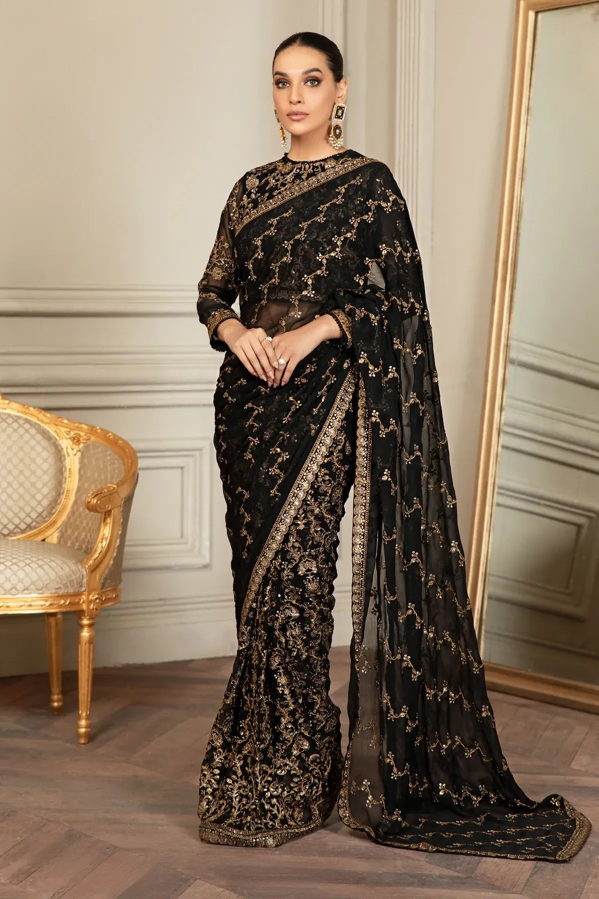 Zarif | Mehroz Formals | Black Ruby - House Of Anaya
