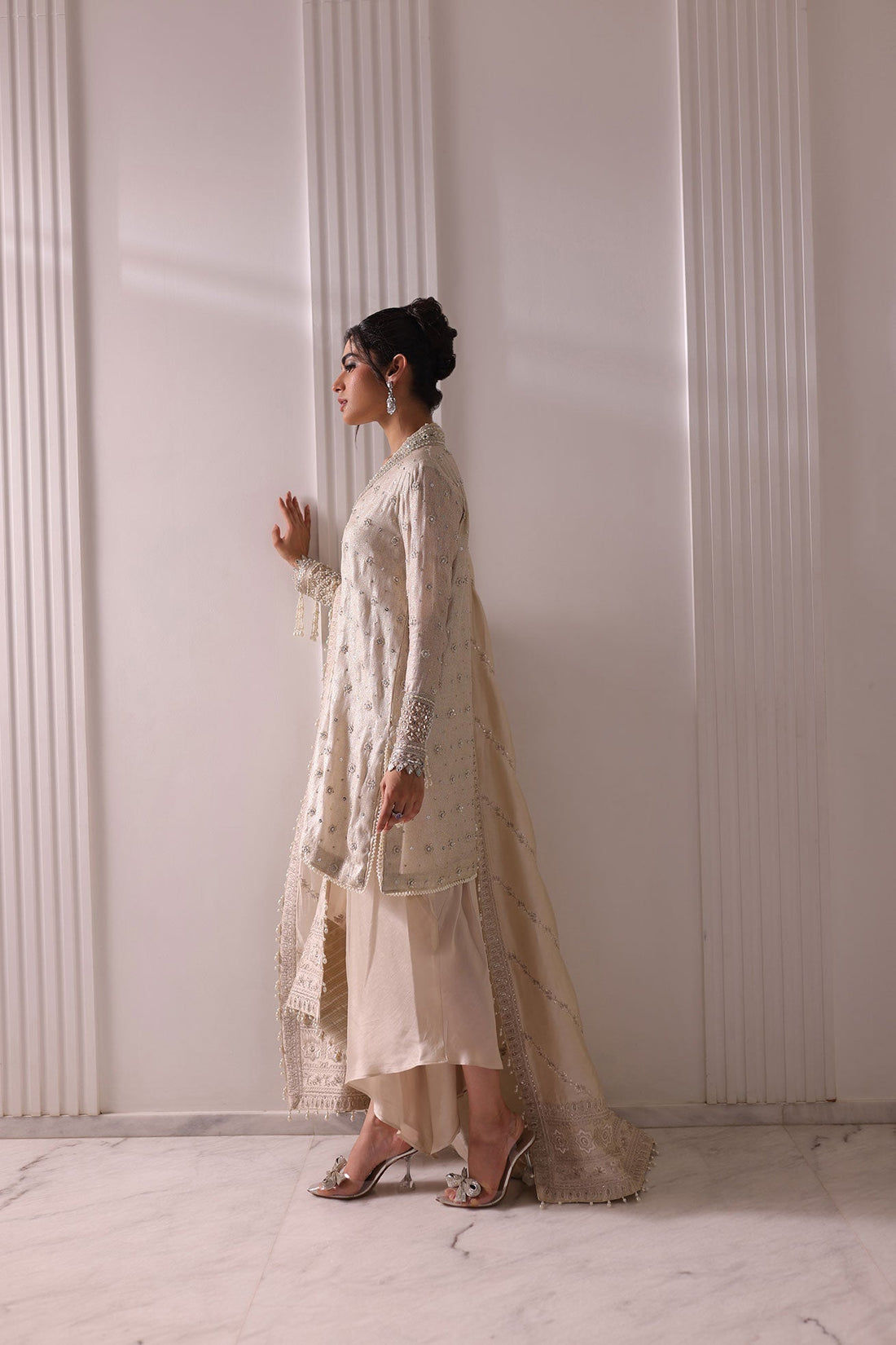 Dhanak | DHANAK COUTURE | Sierra:  SS24HF-3018 OFF WHITE 3Pcs