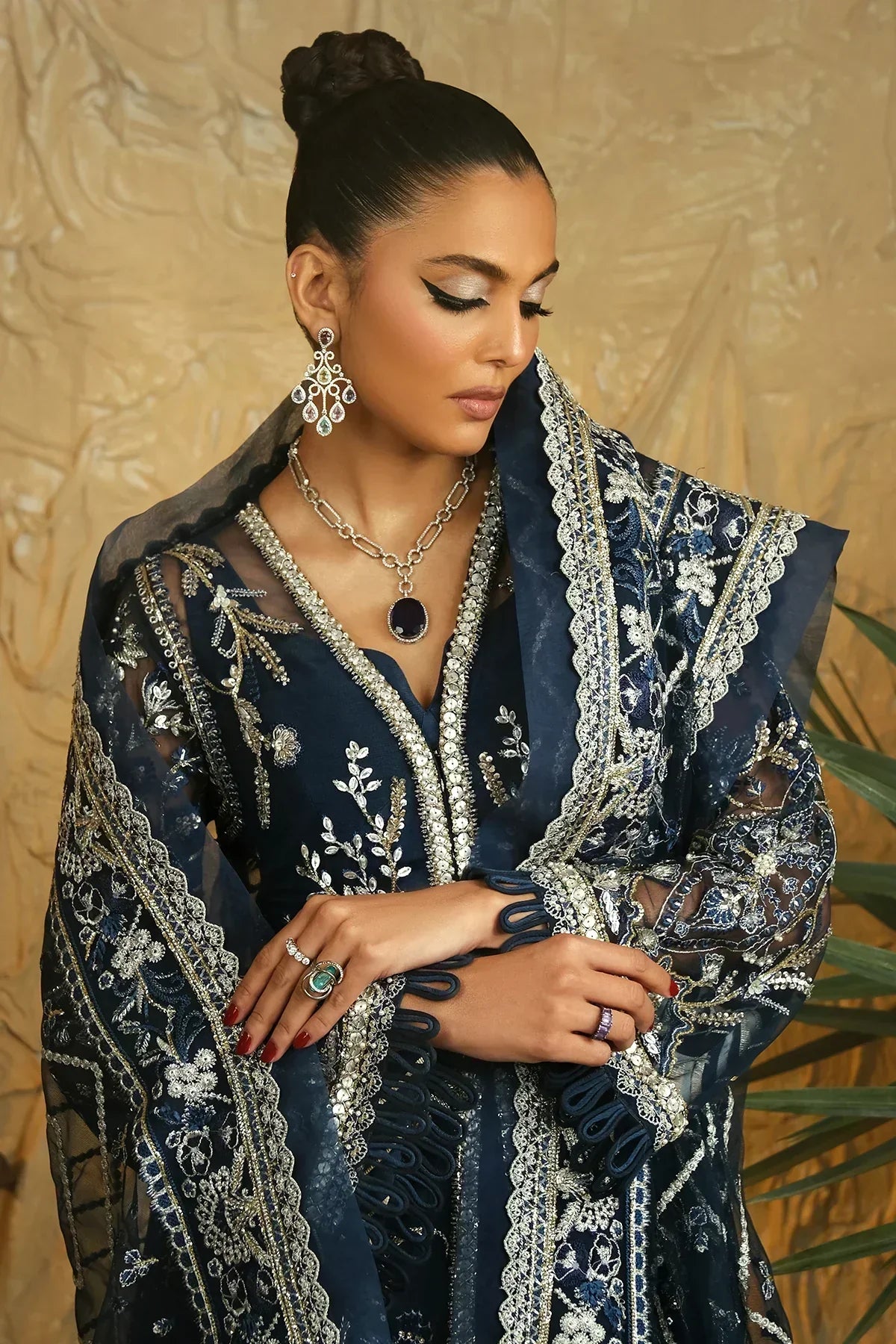 Mina Kashif | Kahani Luxury Formals 23 | Emerald - House Of Anaya
