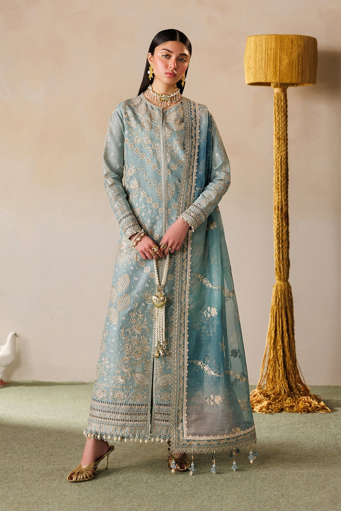 Baroque | Edit Lawnƒ??26 | EMBROIDERED LAWN EL26-D01 UNSTITCHED