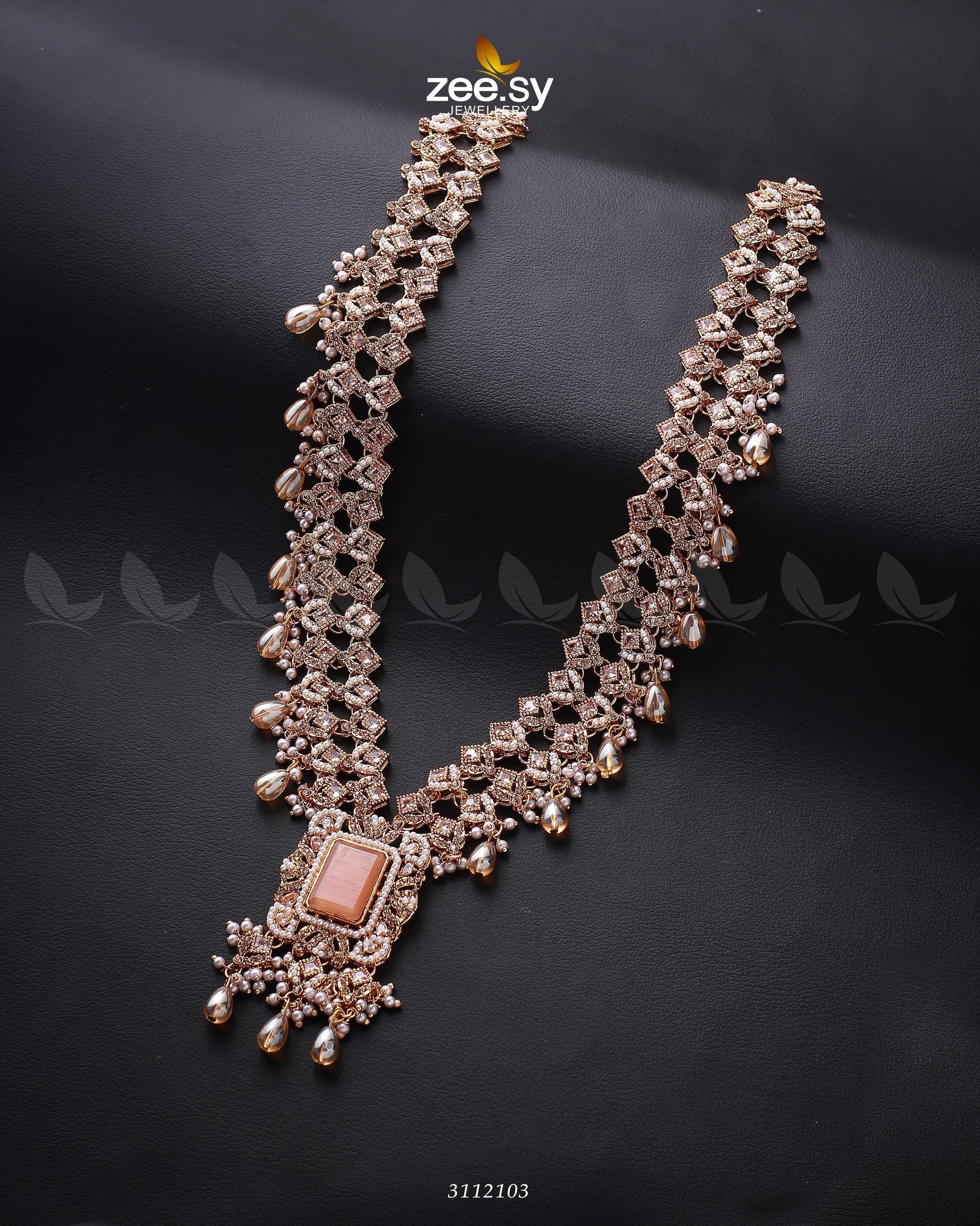Burro's-Tail Long Malla Necklace - House Of Zarish