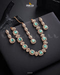 Scabiosa Necklace Set - House Of Zarish