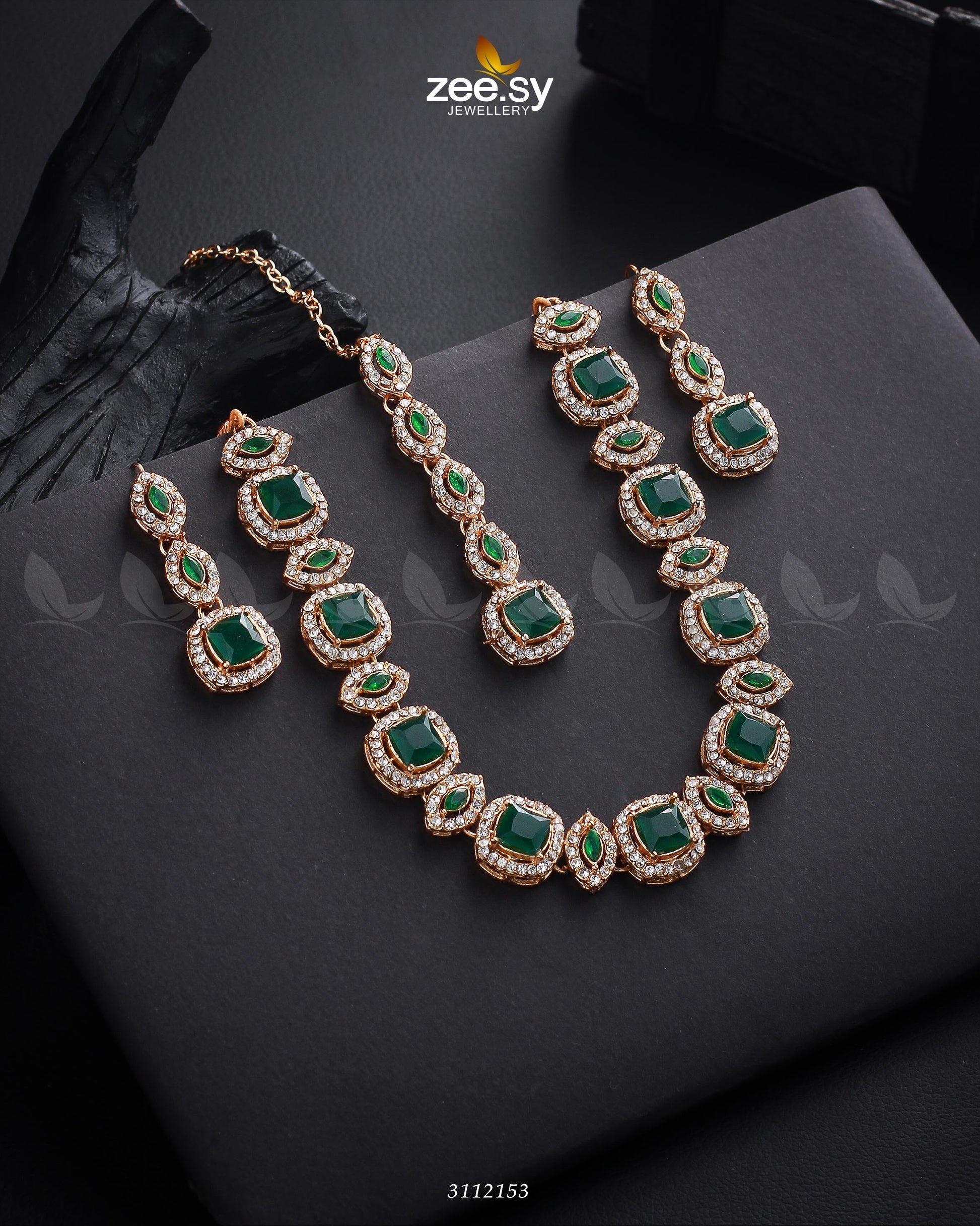 Scabiosa Necklace Set - House Of Zarish