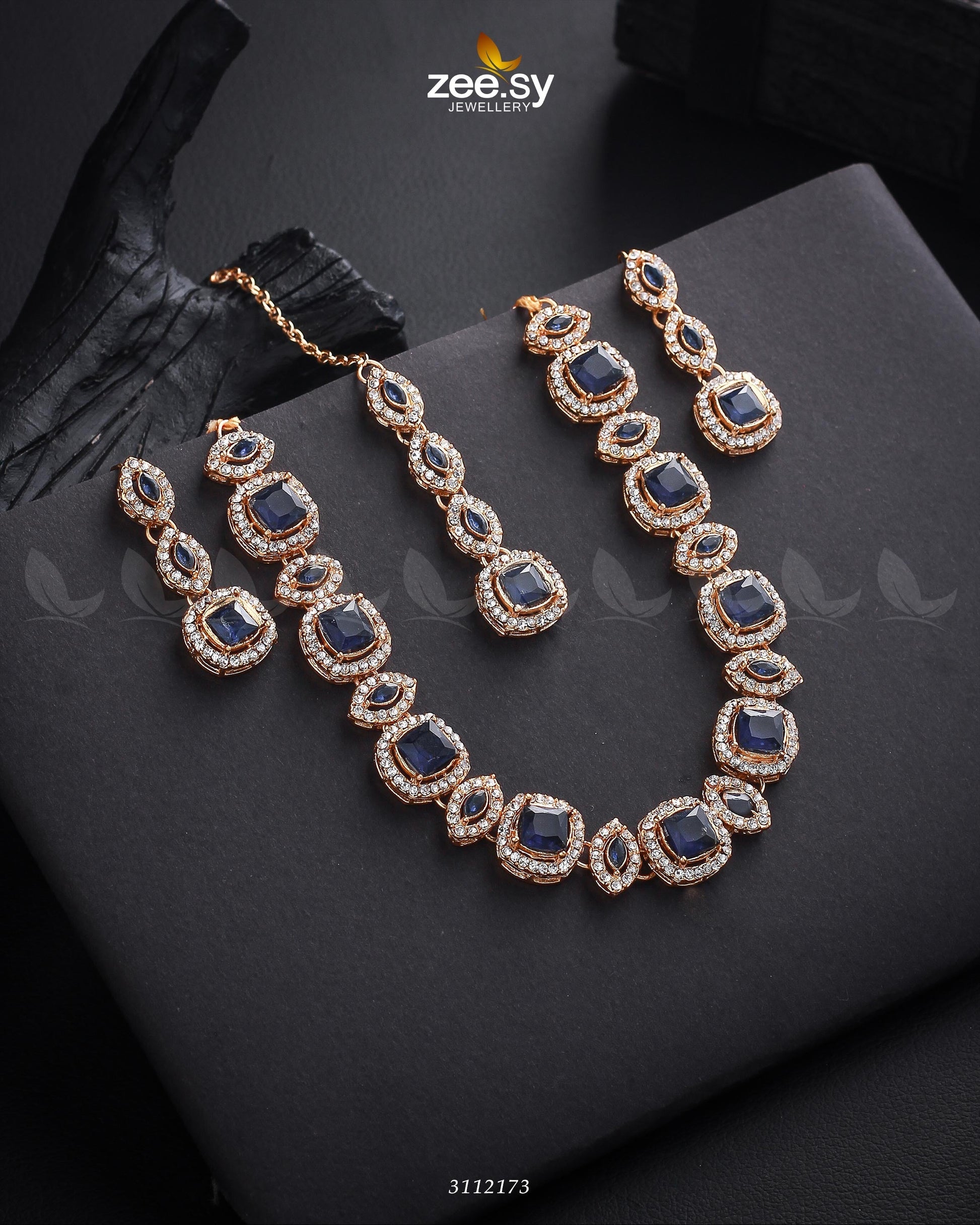 Scabiosa Necklace Set - House Of Zarish