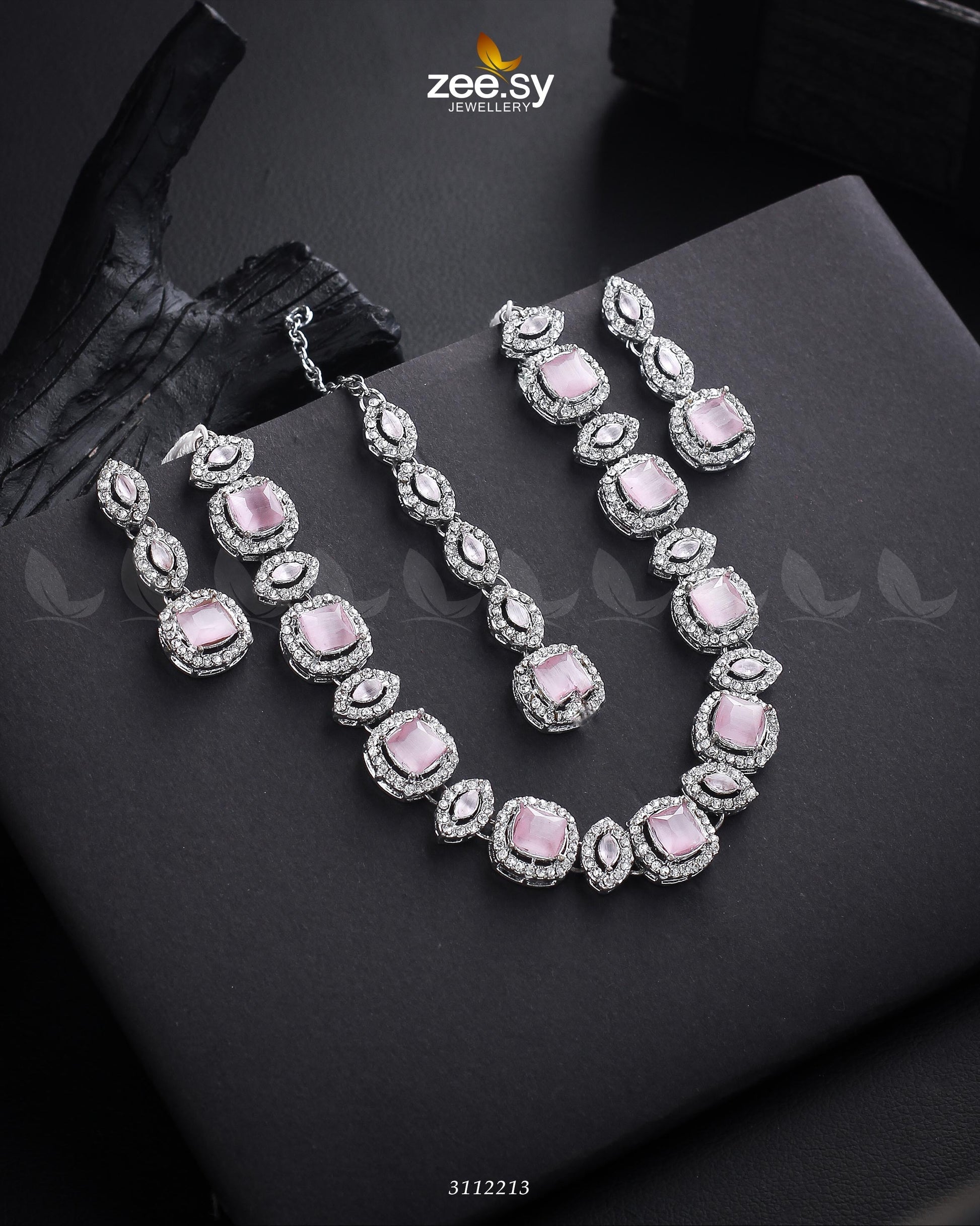 Scabiosa Necklace Set - House Of Zarish