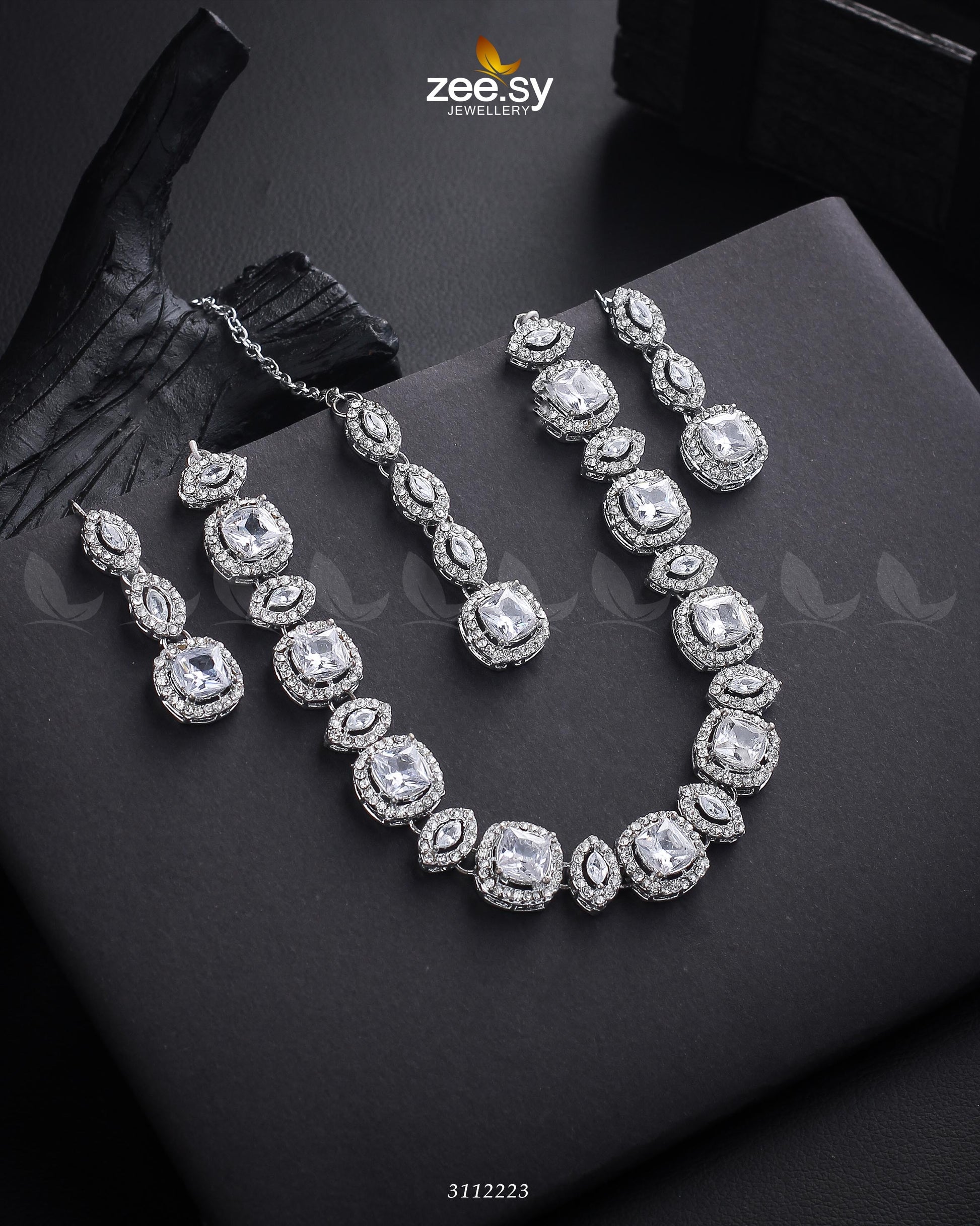 Scabiosa Necklace Set - House Of Zarish