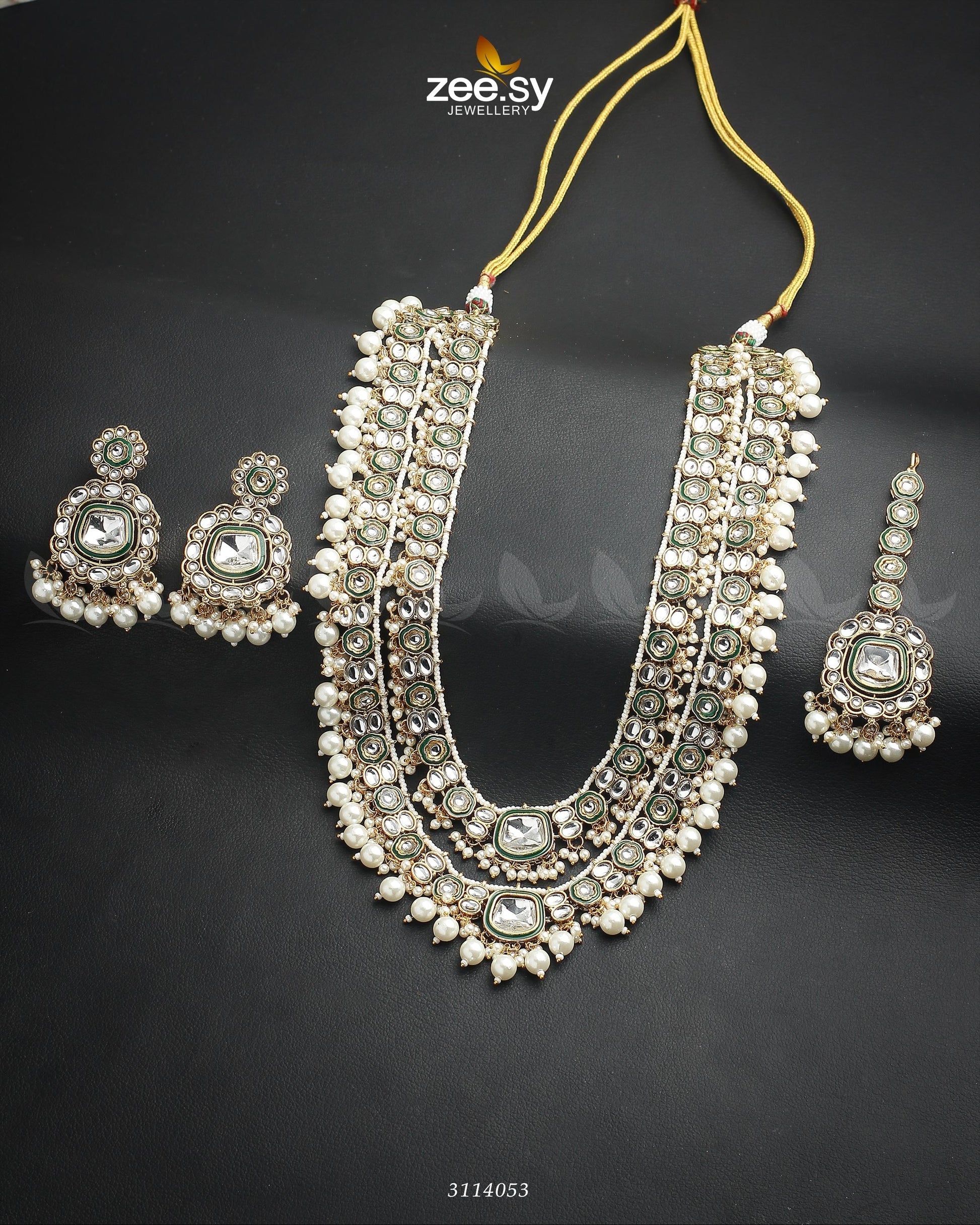 Acacia Malla Necklace Set - House Of Zarish