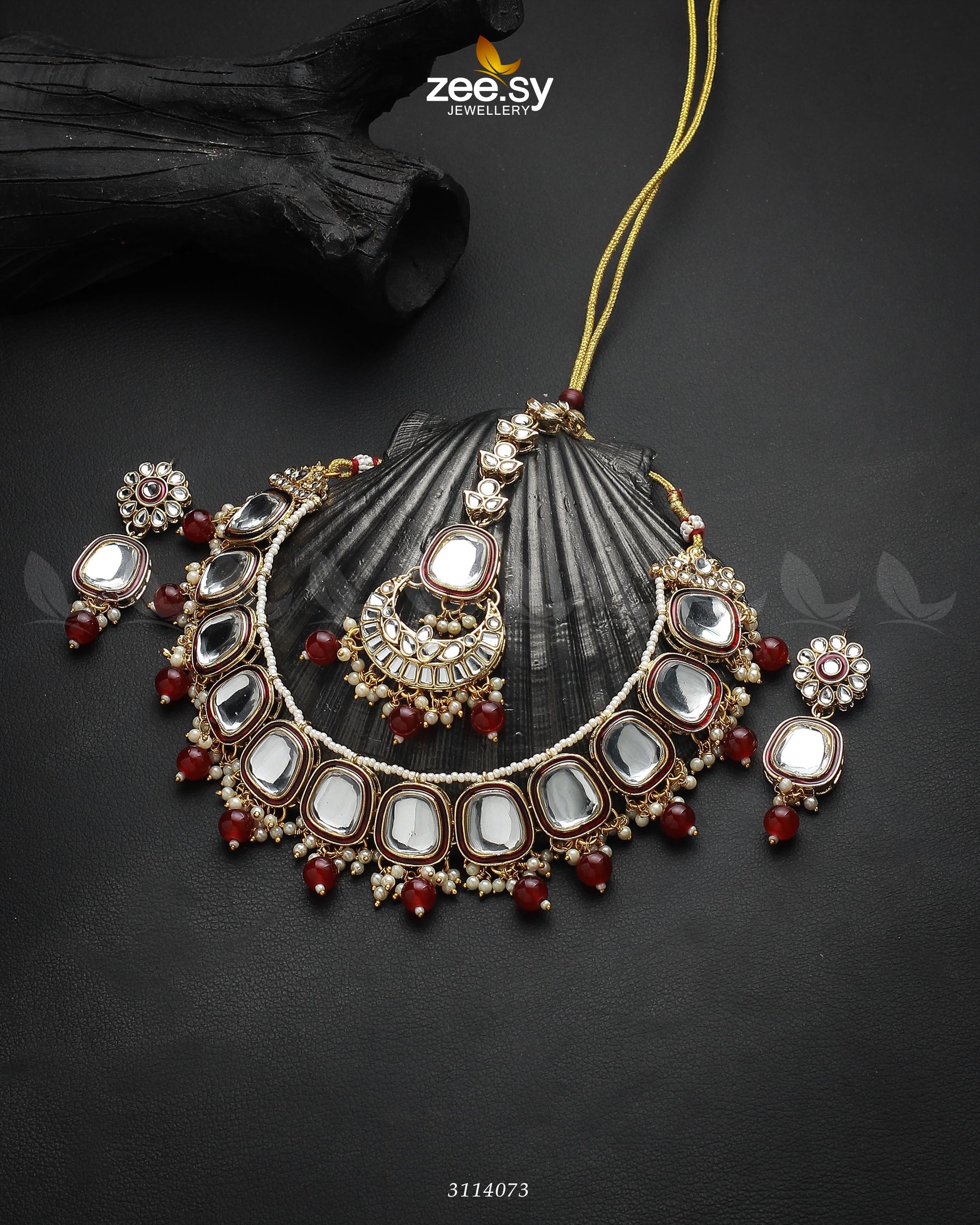 Aqsa Necklace Set - House Of Zarish