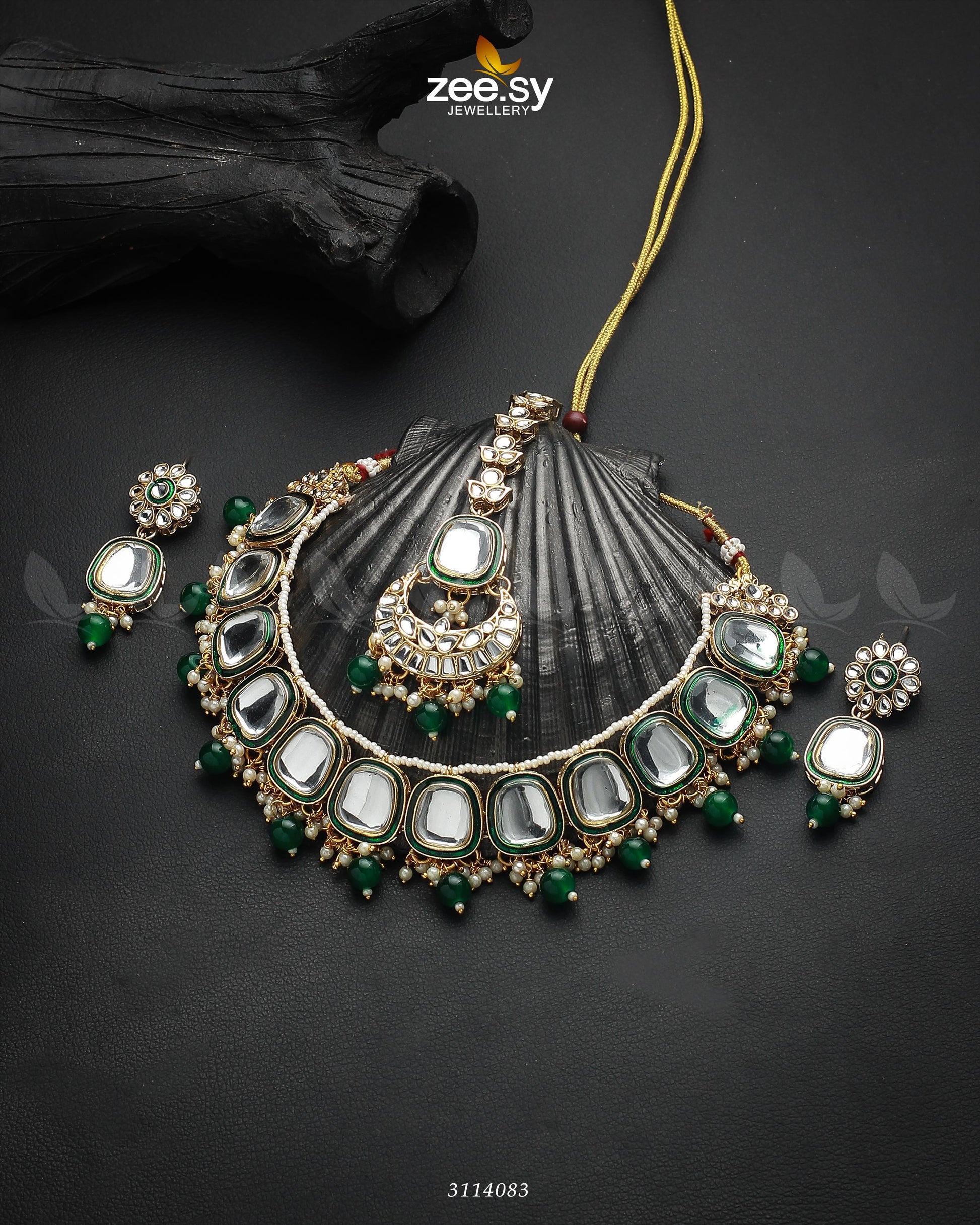 Aqsa Necklace Set - House Of Zarish