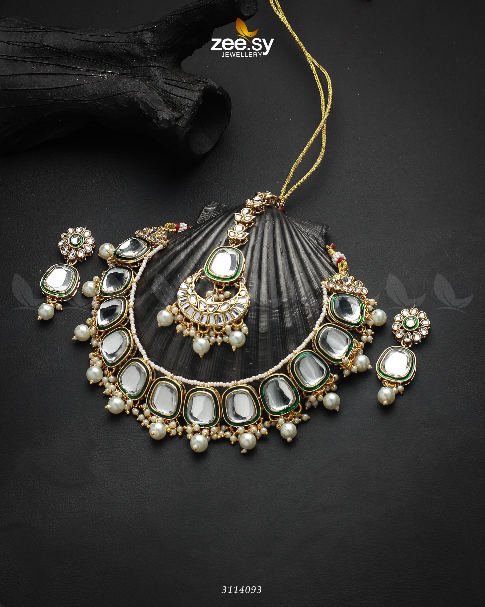 Aqsa Necklace Set - House Of Zarish